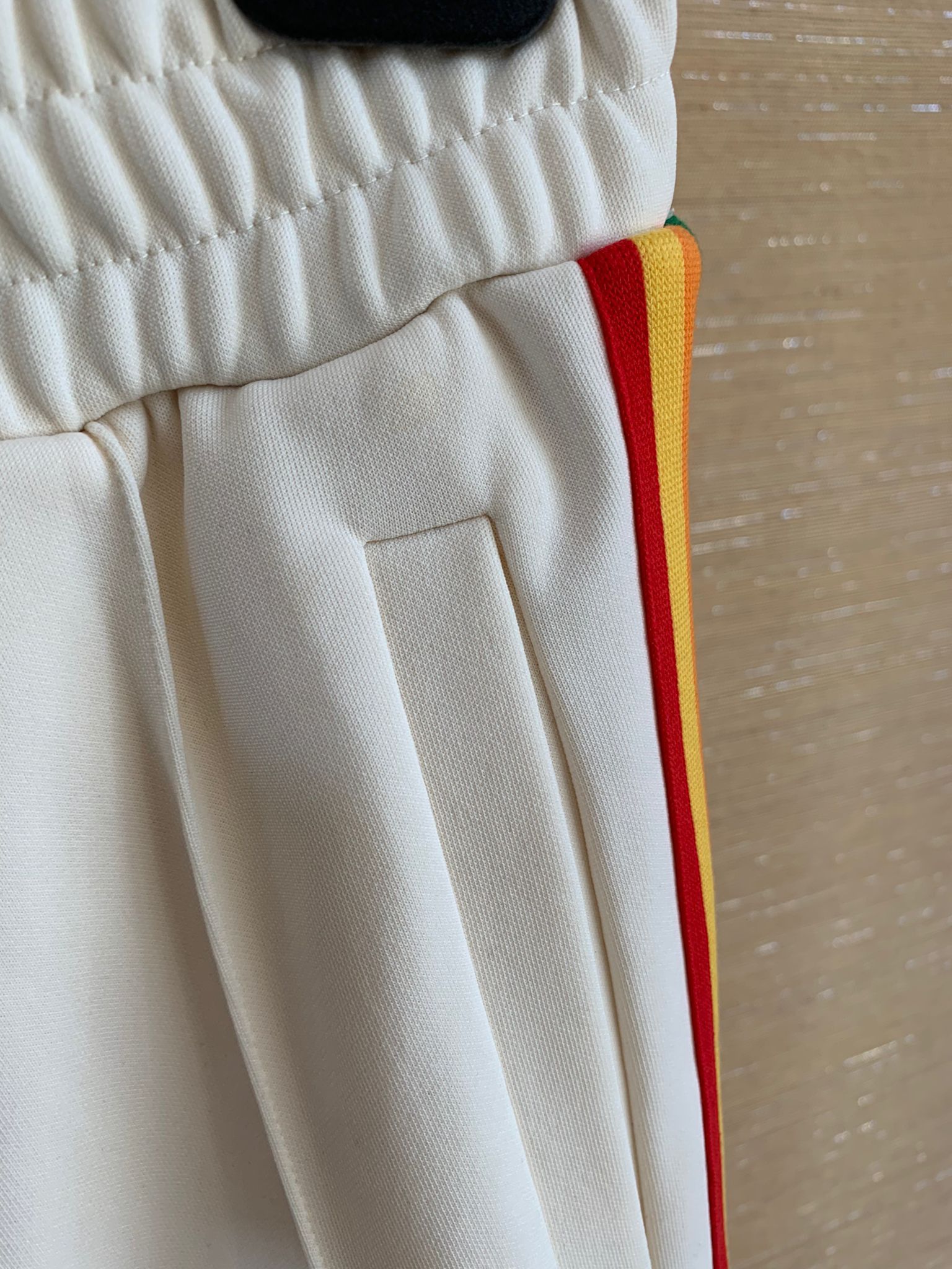 Palm Angels Rainbow Track Pants in Off White Size US 26 / EU 42 - 5 Thumbnail