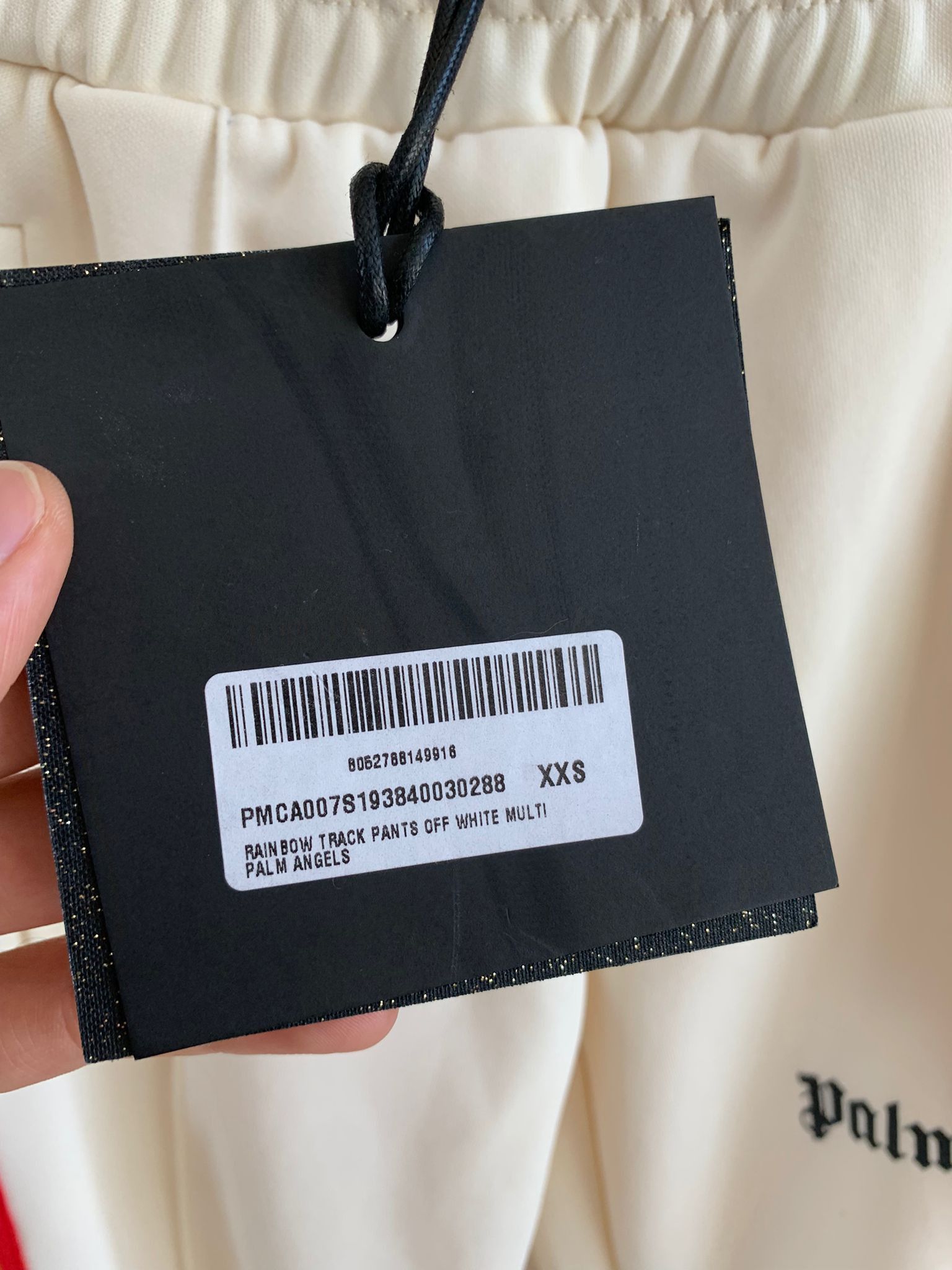 Palm Angels Rainbow Track Pants in Off White Size US 26 / EU 42 - 10 Thumbnail