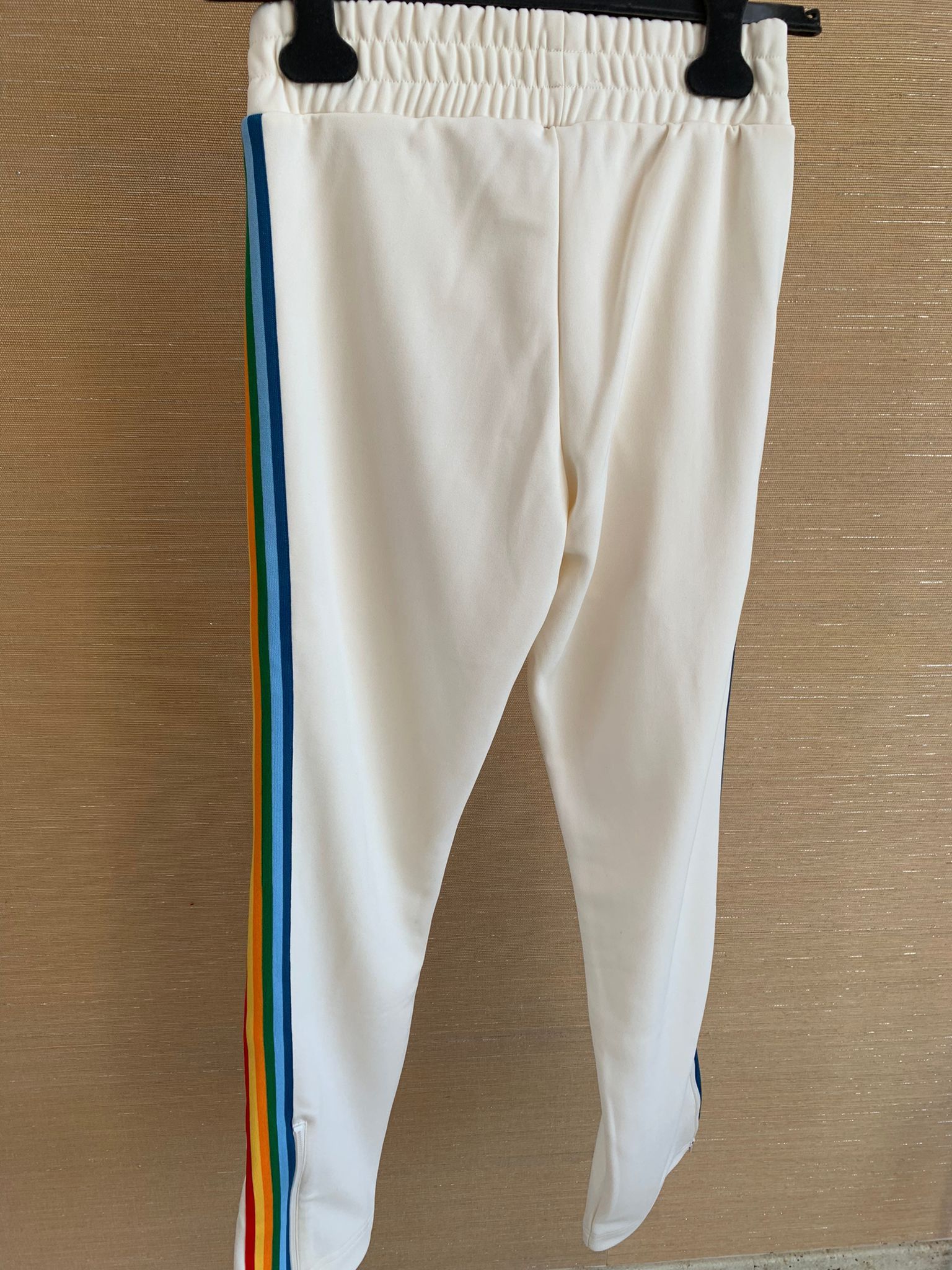 Palm Angels Rainbow Track Pants in Off White Size US 26 / EU 42 - 12 Thumbnail