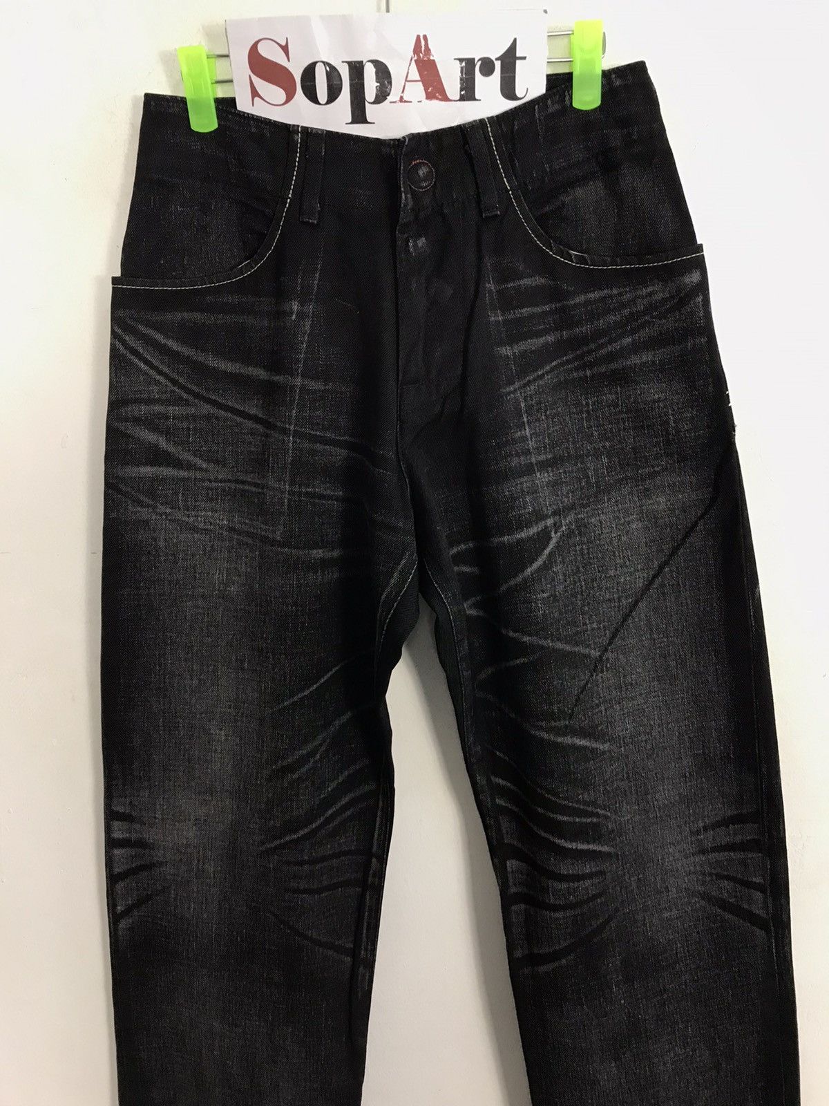 Levi's × Vintage Vintage Levi’s Strauss & Co Black Colour Snap Button Style Size US 29 - 3 Thumbnail