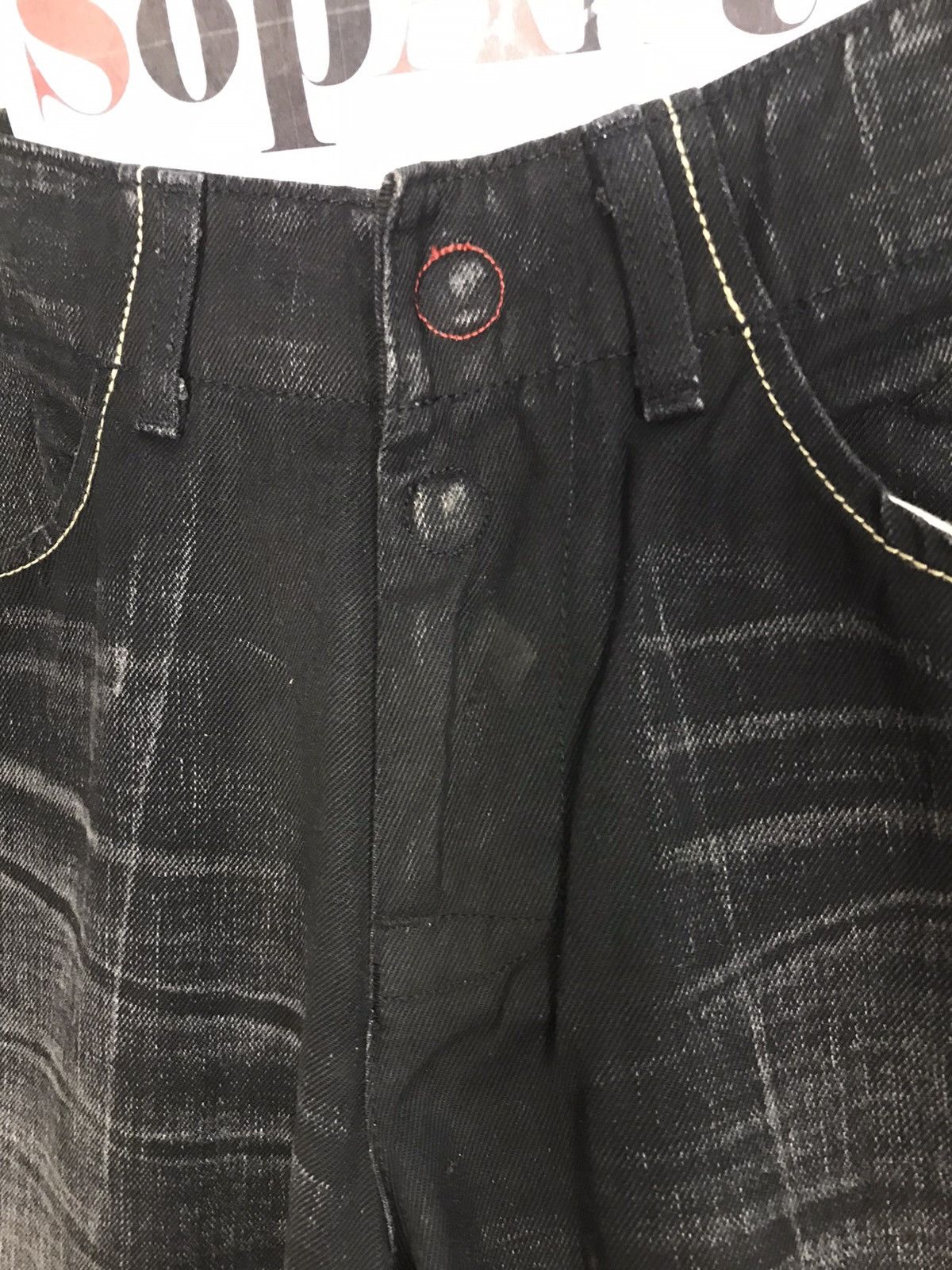 Levi's × Vintage Vintage Levi’s Strauss & Co Black Colour Snap Button Style Size US 29 - 6 Thumbnail