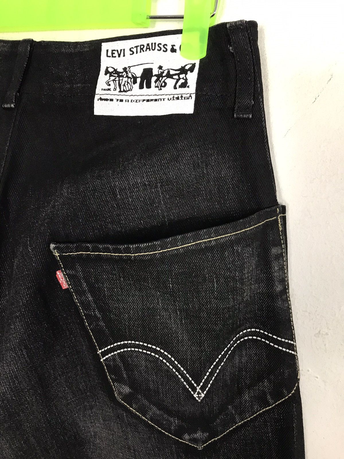 Levi's × Vintage Vintage Levi’s Strauss & Co Black Colour Snap Button Style Size US 29 - 10 Thumbnail
