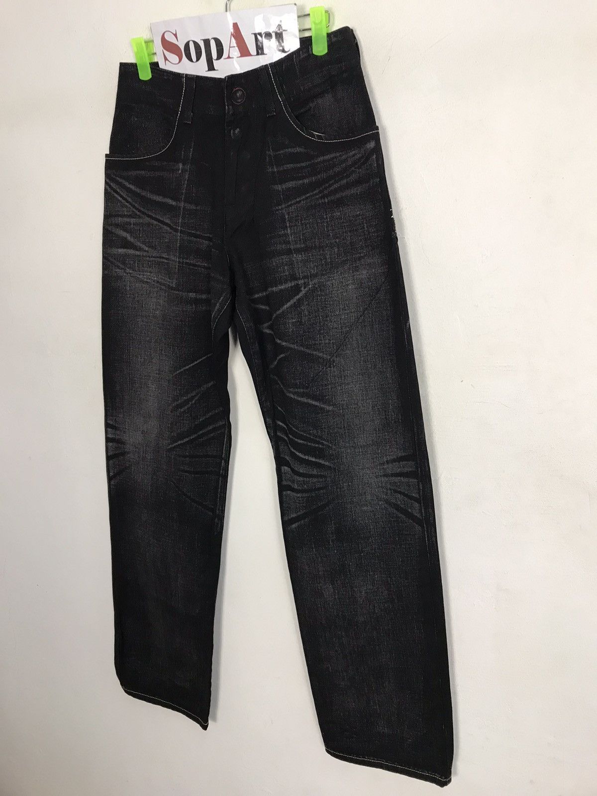 Levi's × Vintage Vintage Levi’s Strauss & Co Black Colour Snap Button Style Size US 29 - 4 Thumbnail