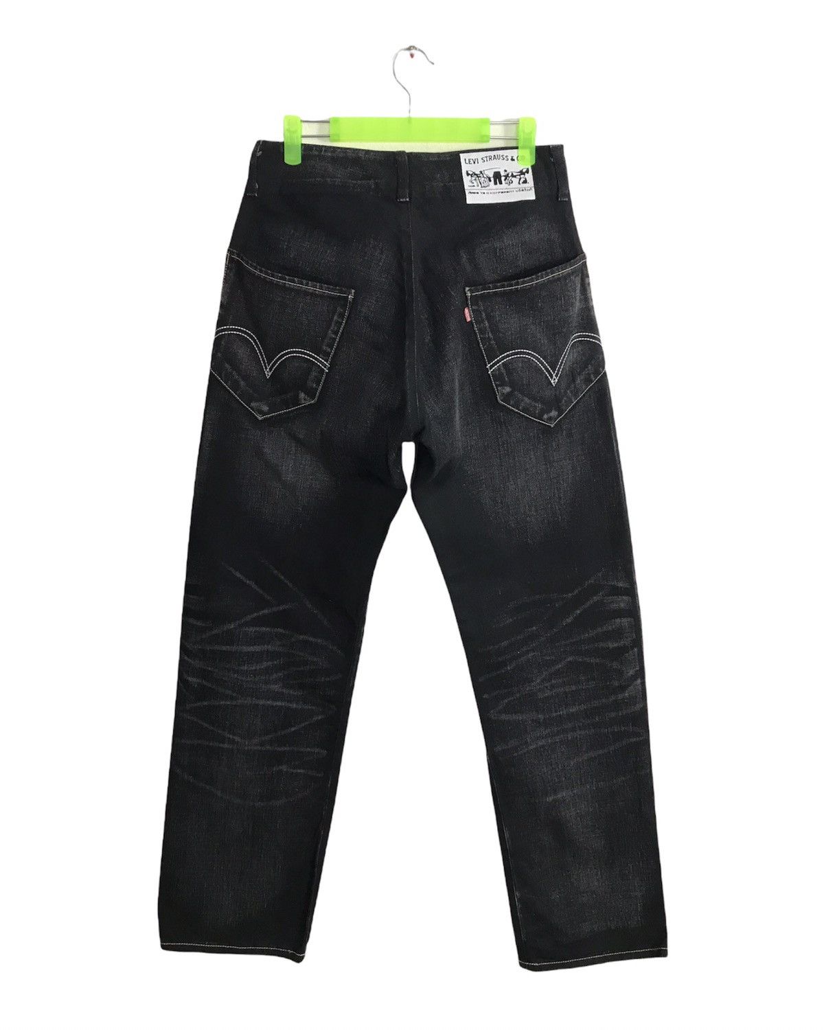 Levi's × Vintage Vintage Levi’s Strauss & Co Black Colour Snap Button Style Size US 29 - 2 Thumbnail