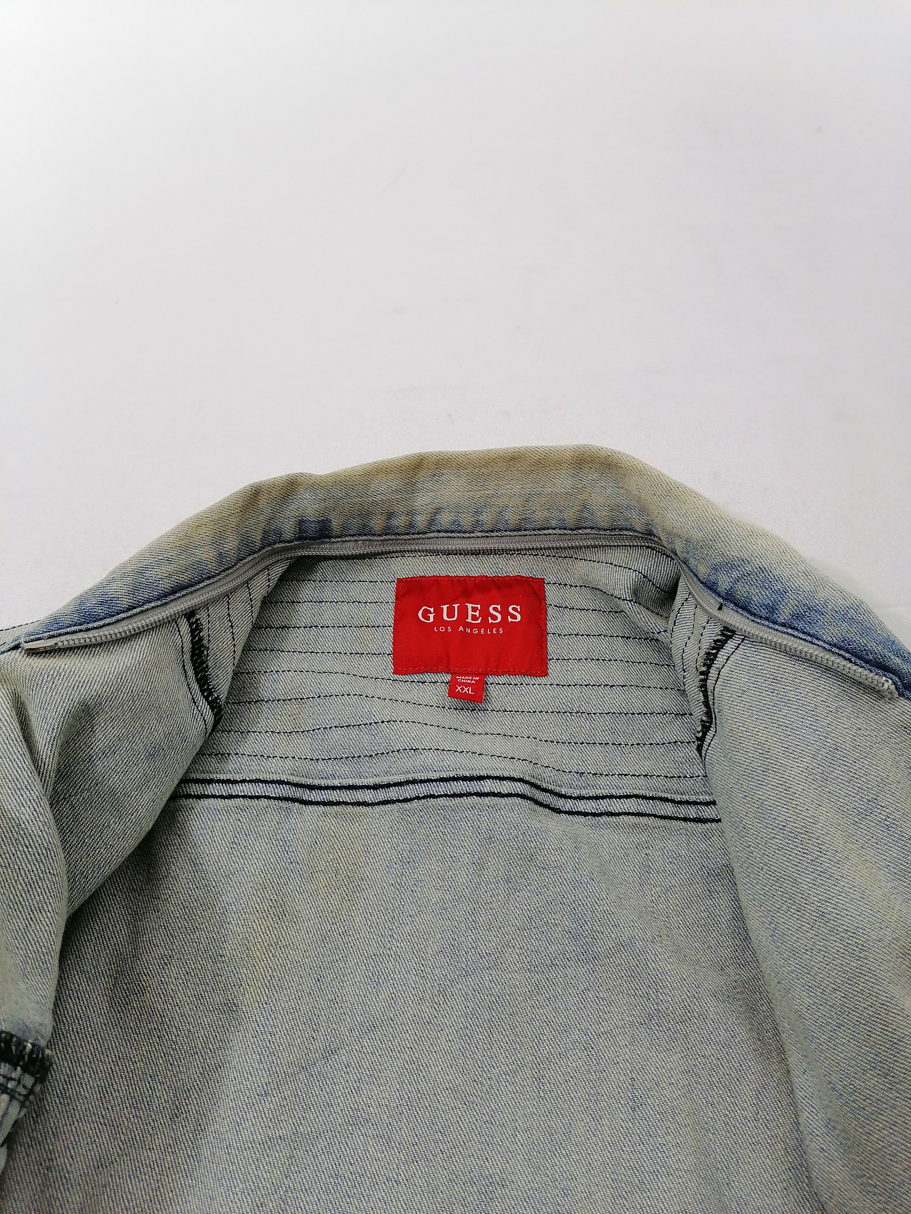 Guess Guess Sleeveless Denim Jacket Size US XXL / EU 58 / 5 - 5 Thumbnail