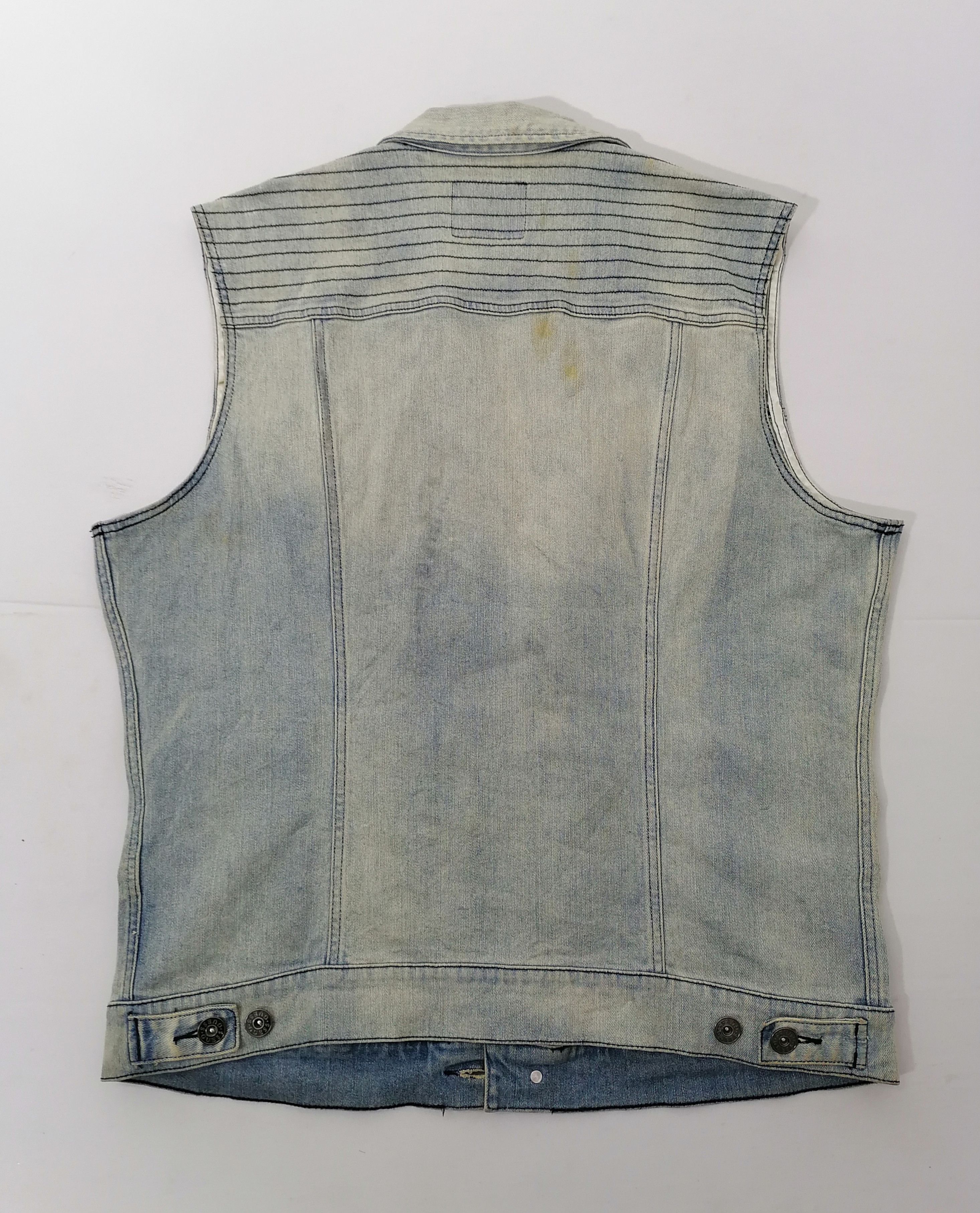 Guess Guess Sleeveless Denim Jacket Size US XXL / EU 58 / 5 - 4 Thumbnail