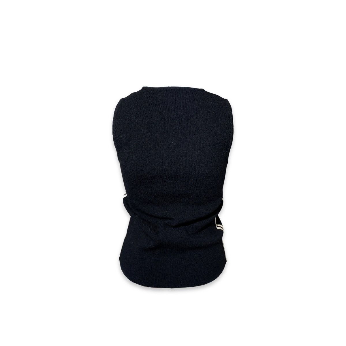 Chanel × Vintage Chanel Sport 2004 Fall Black Wool Knit Tanktop Size XS / US 0-2 / IT 36-38 - 4 Thumbnail