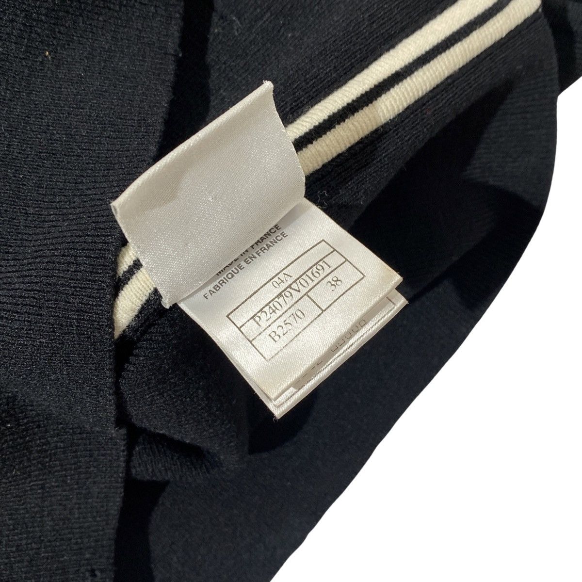 Chanel × Vintage Chanel Sport 2004 Fall Black Wool Knit Tanktop Size XS / US 0-2 / IT 36-38 - 8 Thumbnail