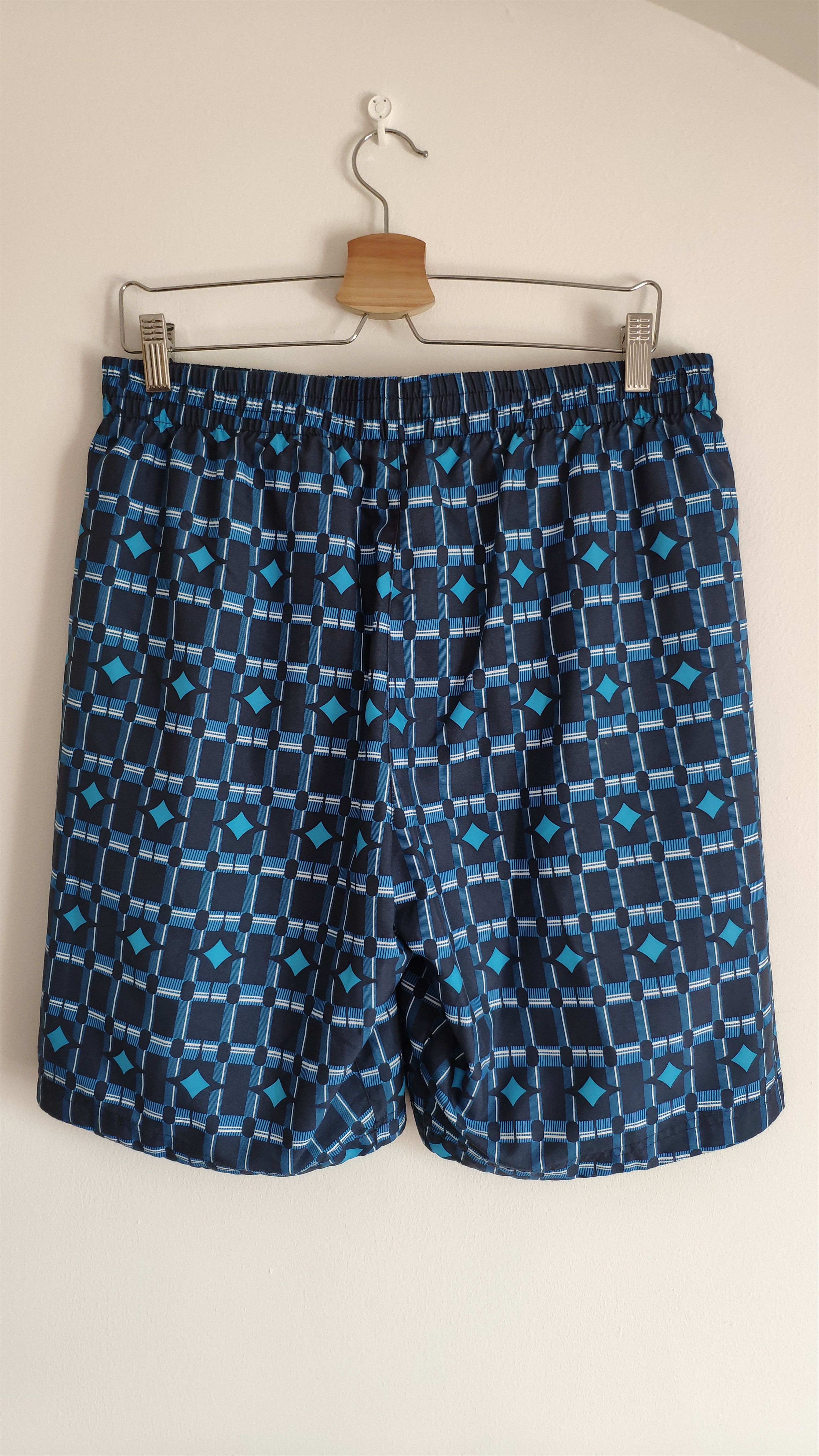 Nike Nike blue diamond print shorts Size US 31 - 2 Thumbnail