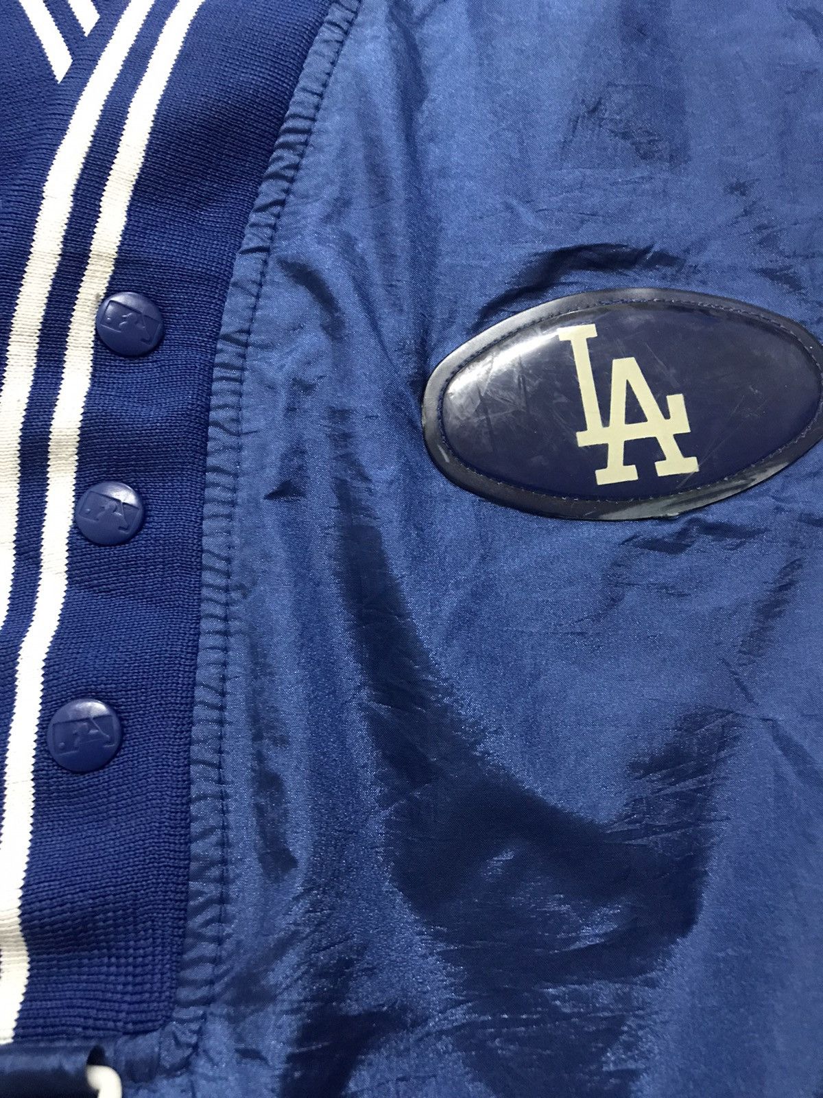 MLB Vintage Rare LA Dodgers Satin Kimono Jacket MLB Baseball Size US L / EU 52-54 / 3 - 3 Thumbnail