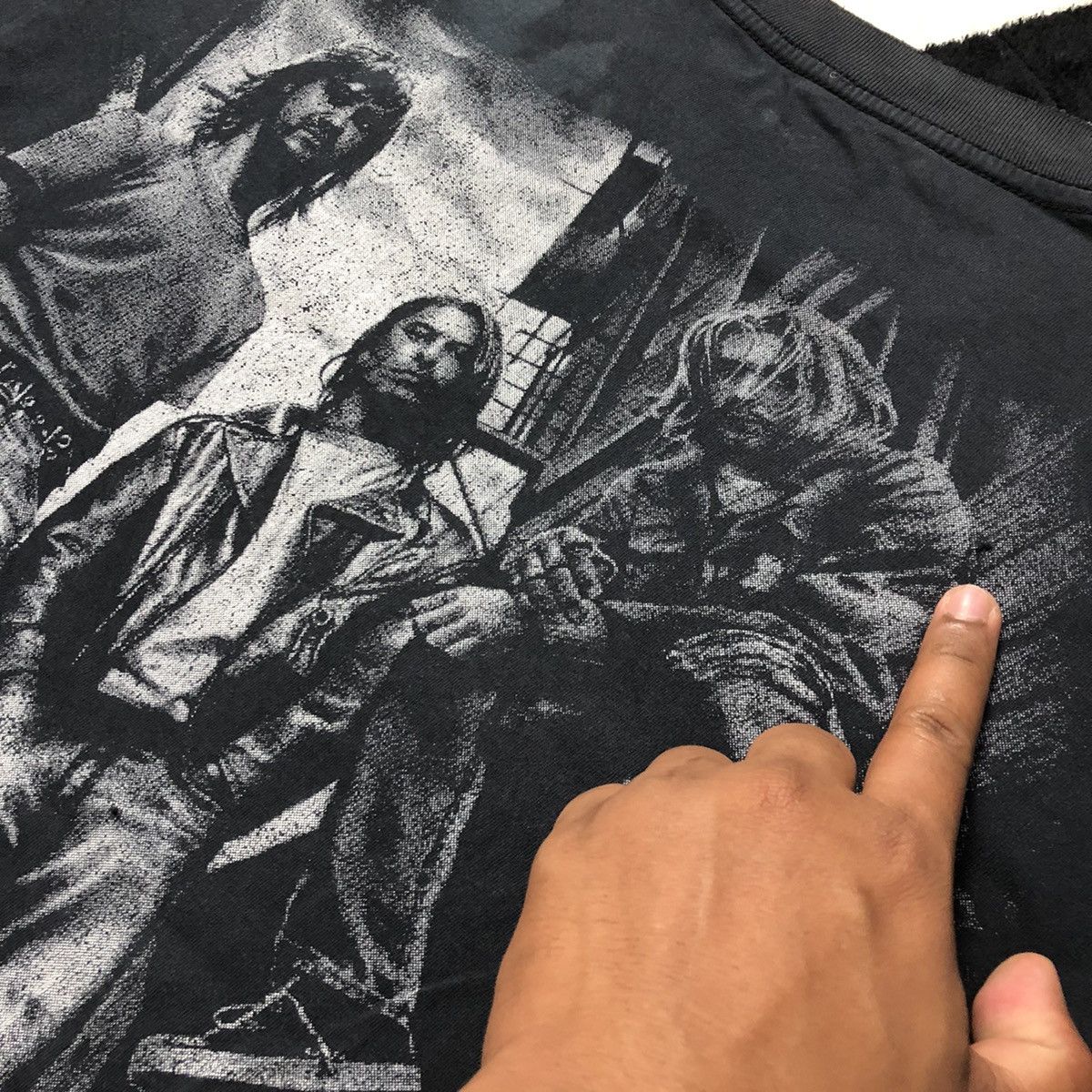 Band Tees × Vintage Trash 🔥 Nirvana Kurt Cobain Distressed Tee Size US L / EU 52-54 / 3 - 12 Thumbnail