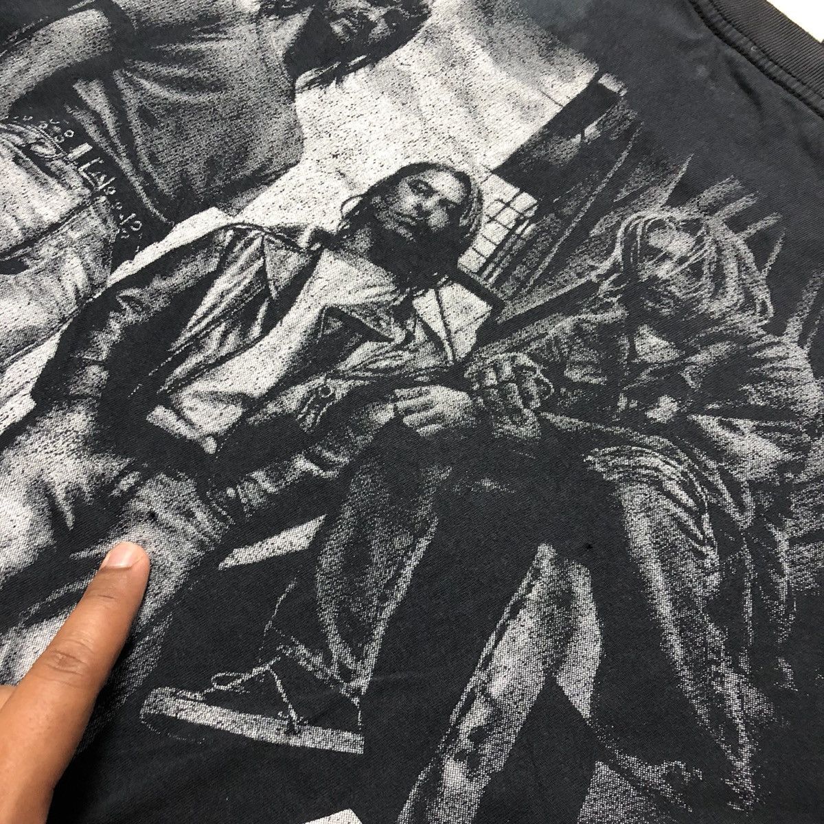 Band Tees × Vintage Trash 🔥 Nirvana Kurt Cobain Distressed Tee Size US L / EU 52-54 / 3 - 10 Thumbnail