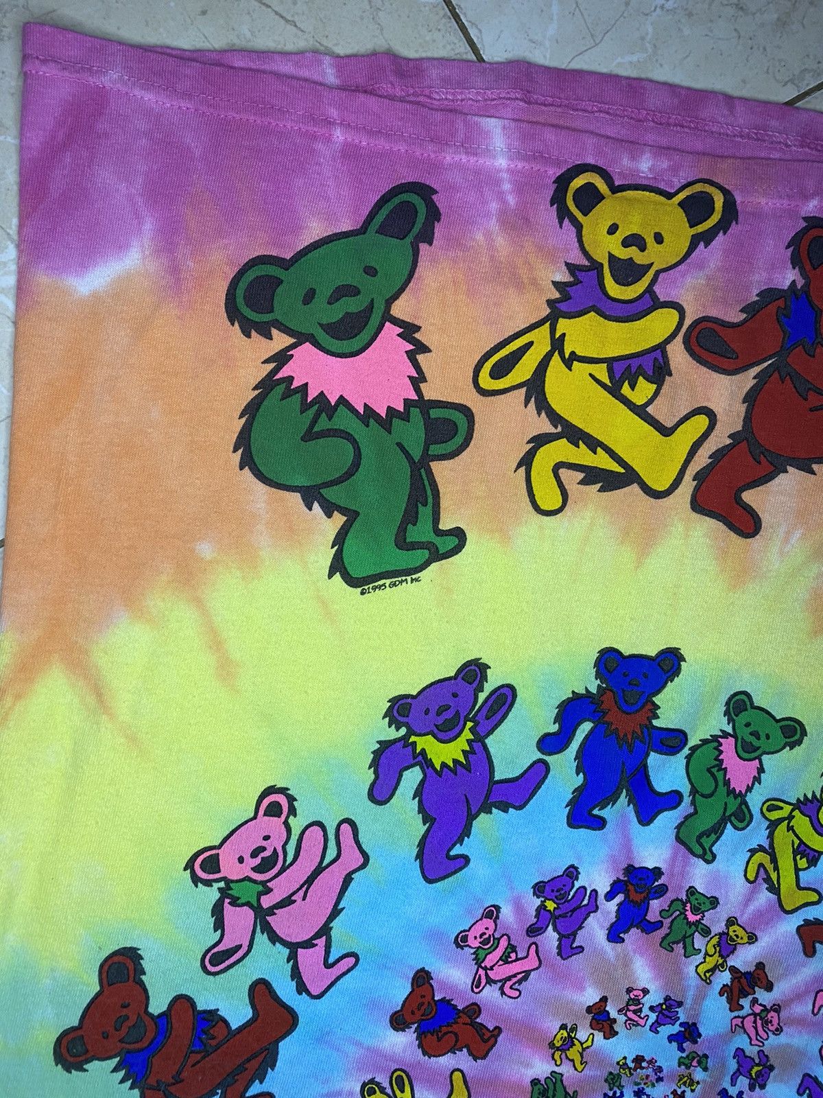 Band Tees Grateful Dead Spiral Dancing Bears Tie-Dye Repro Tee Size US S / EU 44-46 / 1 - 5 Thumbnail