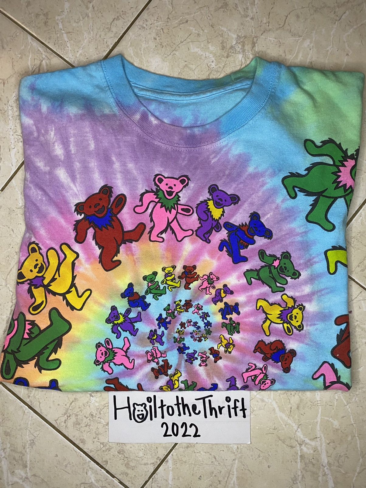 Band Tees Grateful Dead Spiral Dancing Bears Tie-Dye Repro Tee Size US S / EU 44-46 / 1 - 10 Thumbnail