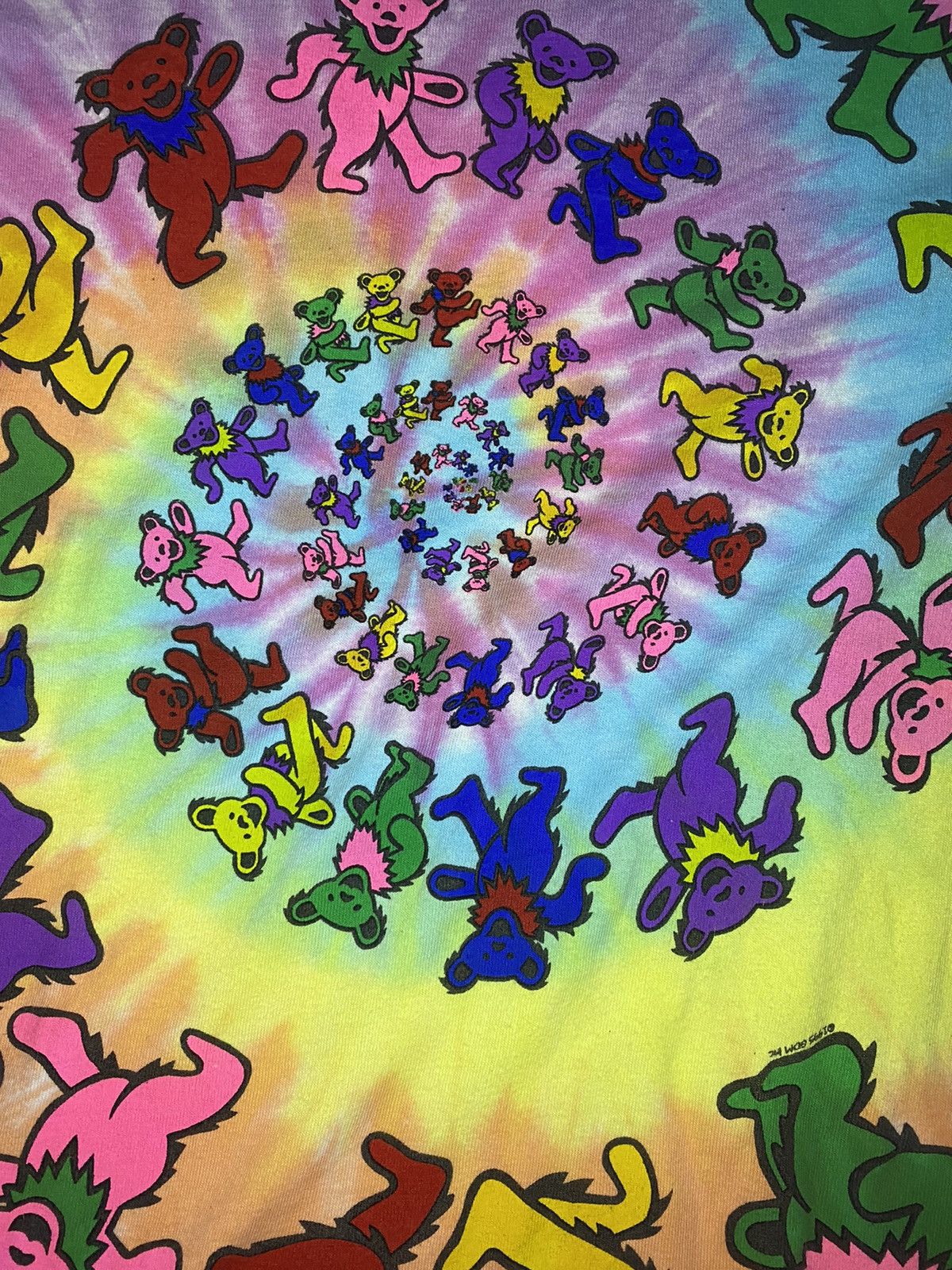Band Tees Grateful Dead Spiral Dancing Bears Tie-Dye Repro Tee Size US S / EU 44-46 / 1 - 2 Thumbnail