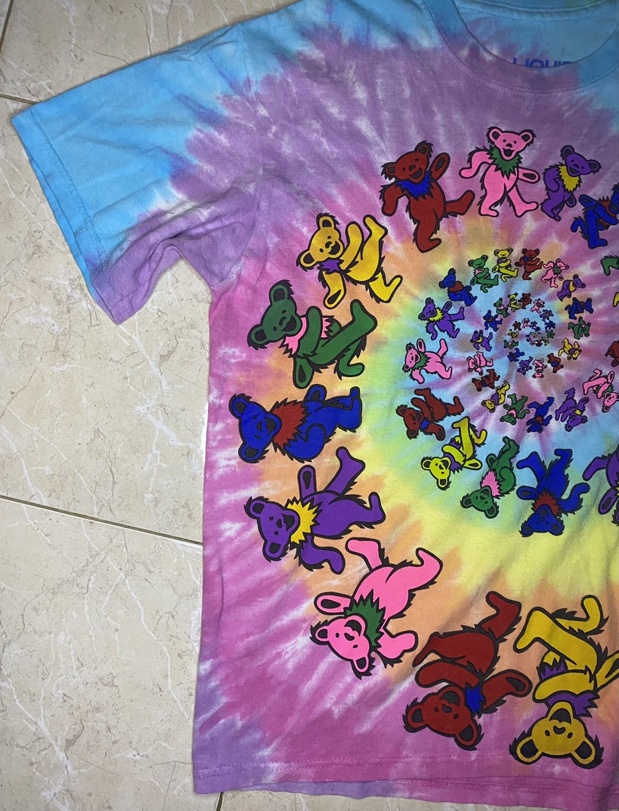 Band Tees Grateful Dead Spiral Dancing Bears Tie-Dye Repro Tee Size US S / EU 44-46 / 1 - 8 Thumbnail