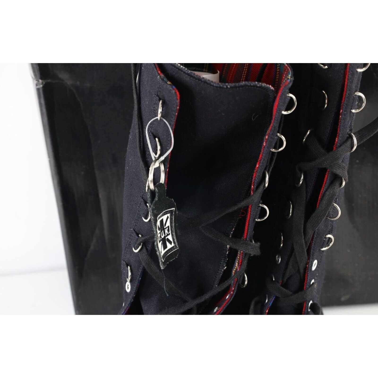 Vintage Deadstock Vintage 90s Gothic Goth Punk Skull Tall Boots Size US 12 / EU 45 - 4 Thumbnail