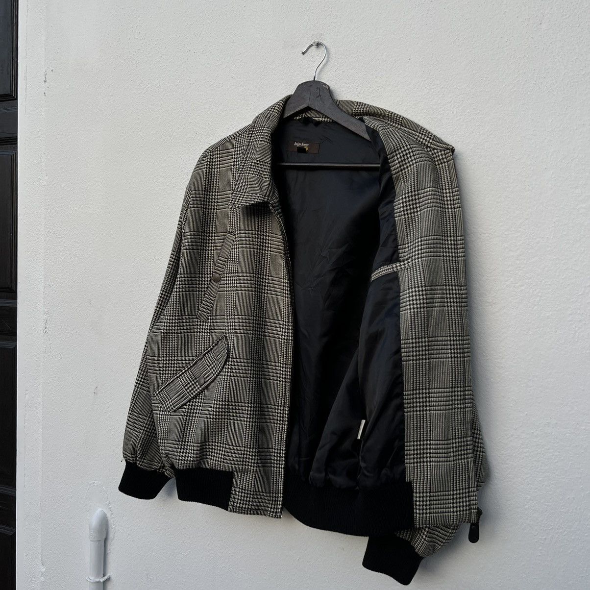 Japanese Brand INIGO JONES TARTAN BOMBER JACKET ISSEY MIYAKE MA-1 STYLE Size US M / EU 48-50 / 2 - 12 Thumbnail
