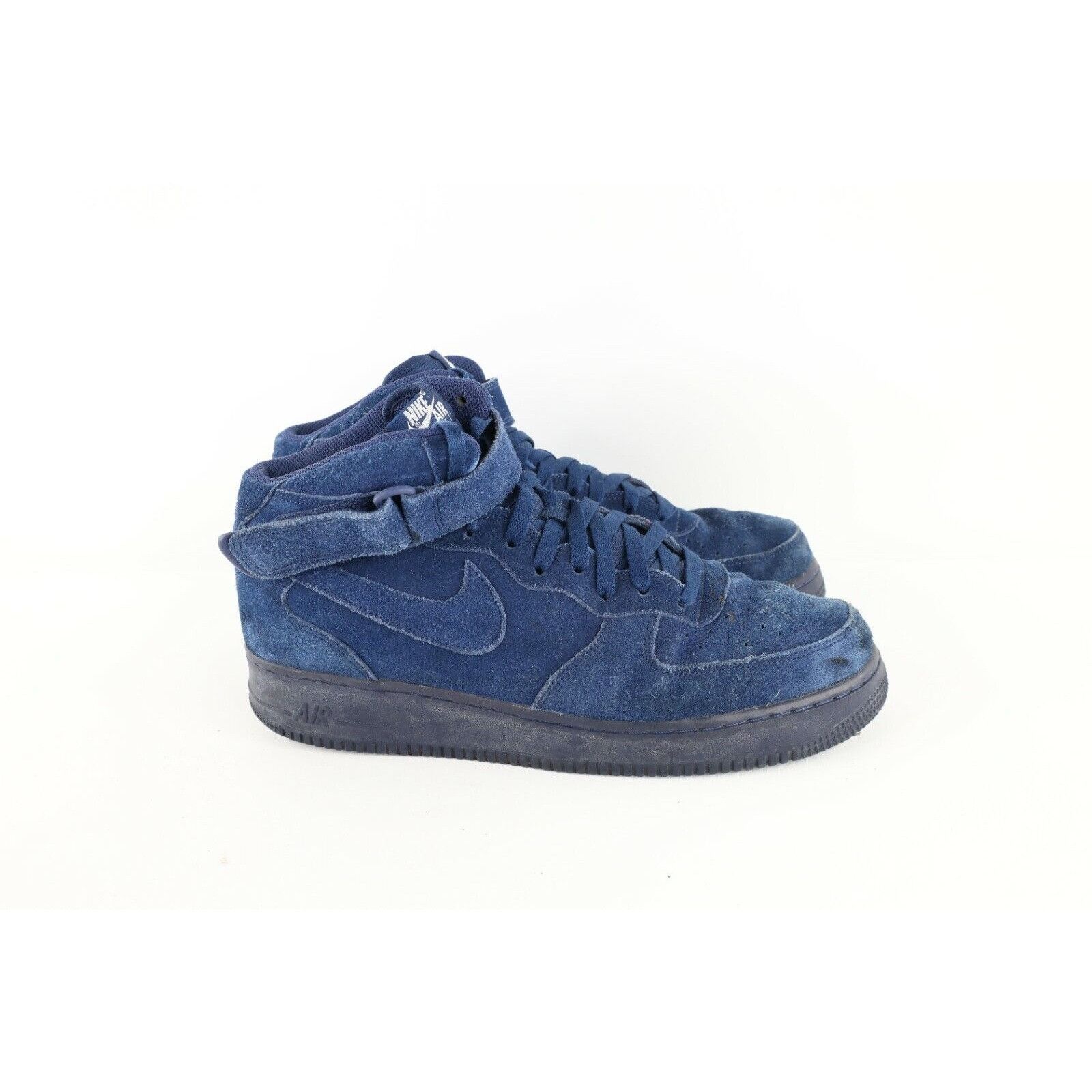 Nike Nike Air Force 1 Mid '07 Binary Blue Shoes Sneakers Suede Size US 12 / EU 45 - 4 Thumbnail