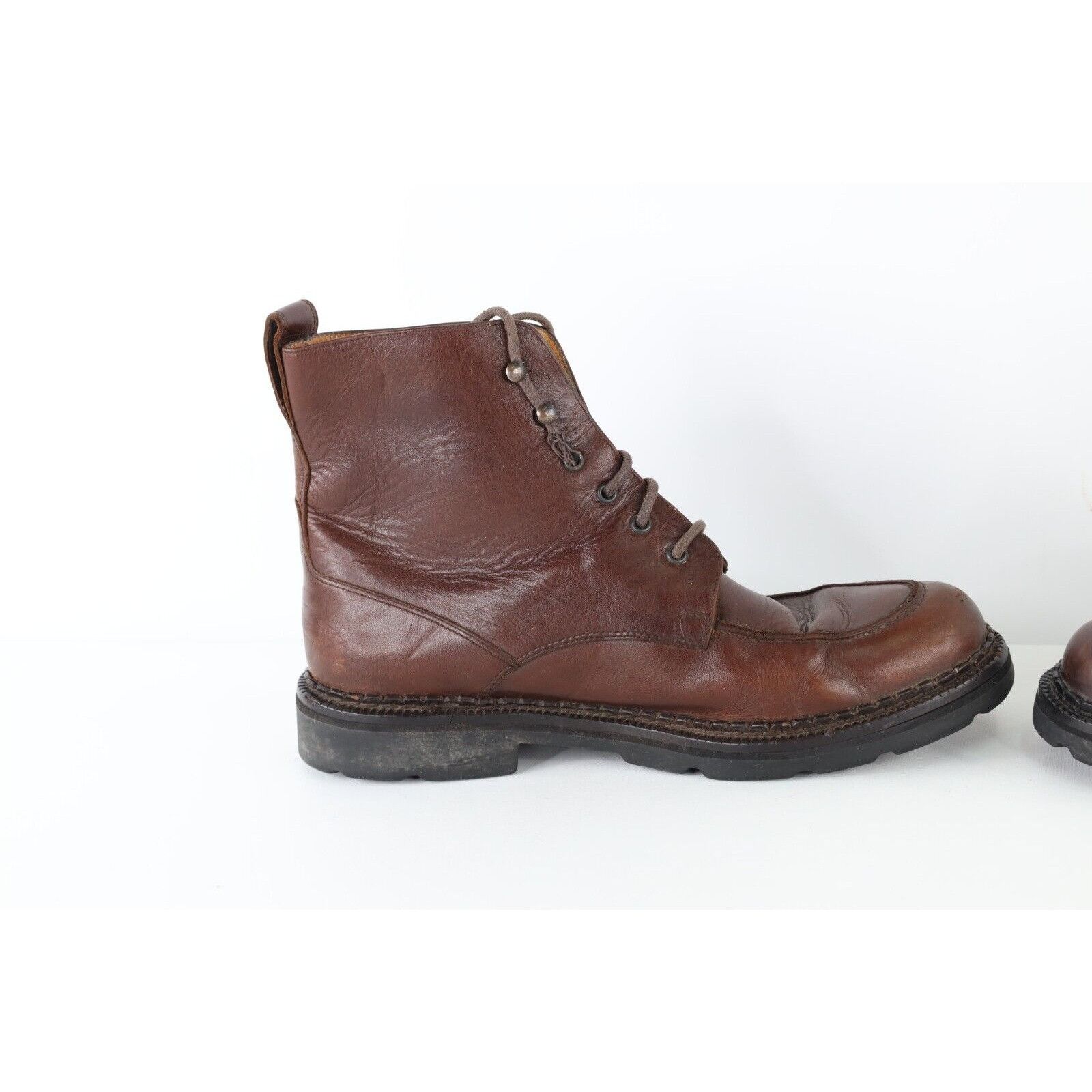 Cole Haan × Vintage Vintage 90s Cole Haan Waterproof Leather Ankle Boots Brown Size US 9.5 / EU 42-43 - 8 Thumbnail