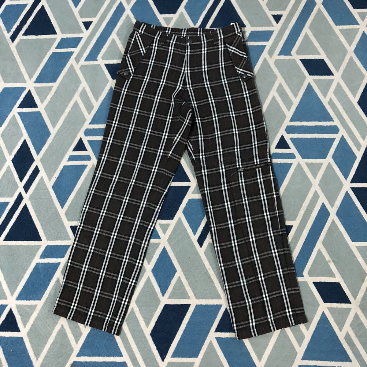 Burberry Hot💥 Rare Burberry Checked Bondage Pant Size US 28 / EU 44 - 1 Thumbnail