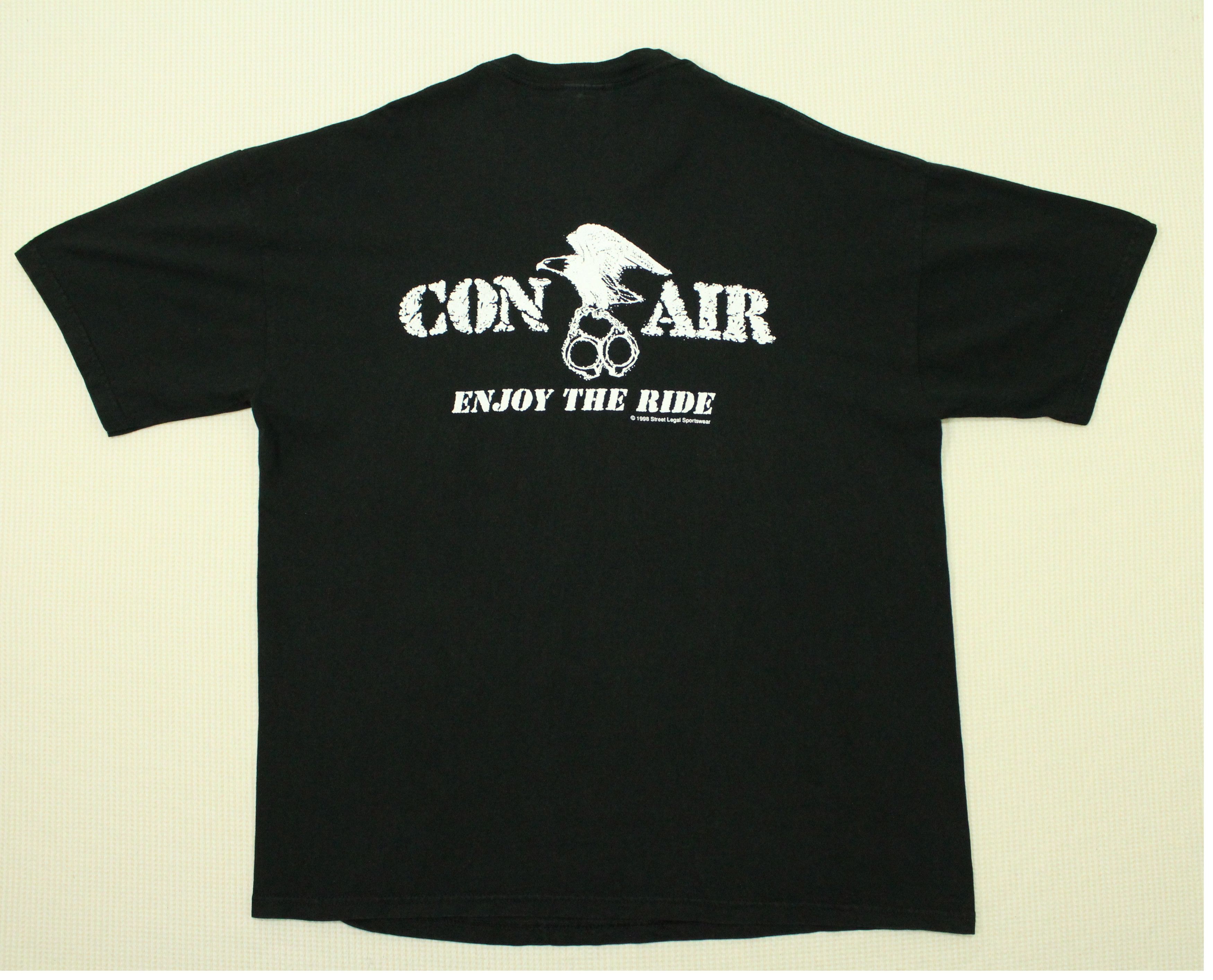 Vintage Vintage 90s CON AIR T Shirt PRISON ENJOY THE RIDE Size US XL / EU 56 / 4 - 3 Thumbnail