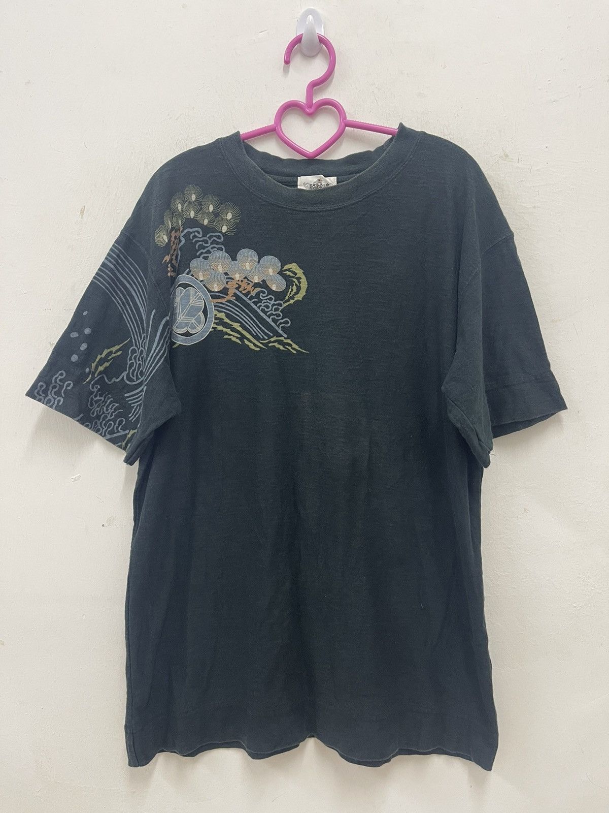 Karakuri Tamashii Rare Vintage KARAKURI TAMASHI Sukajan Embroidered Japan Tee Size US M / EU 48-50 / 2 - 3 Thumbnail