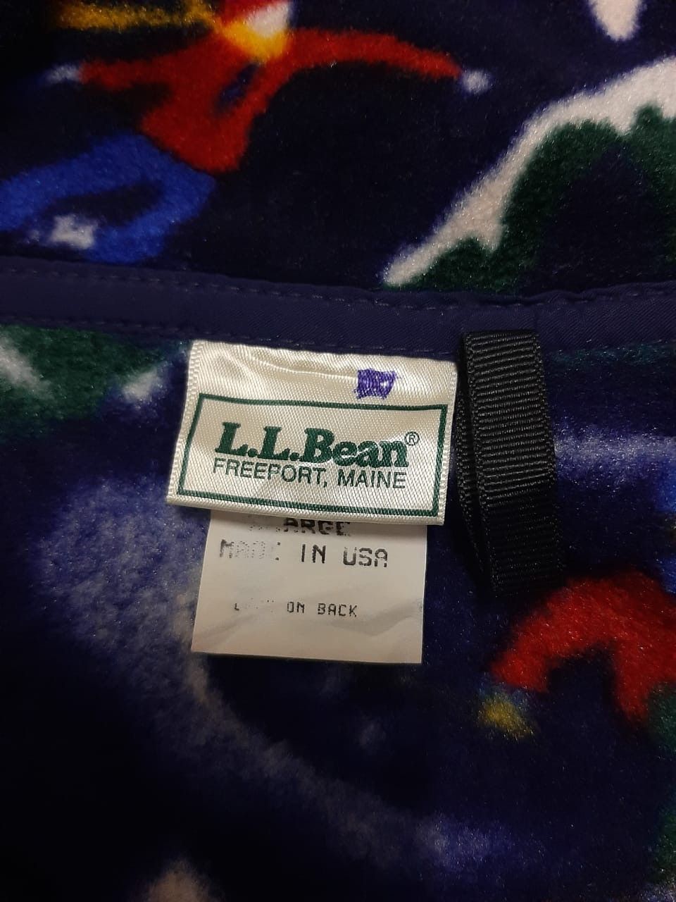 L.L. Bean 🔥VTG LL BEAN FULLPRINTS FLEECE Size US L / EU 52-54 / 3 - 6 Thumbnail