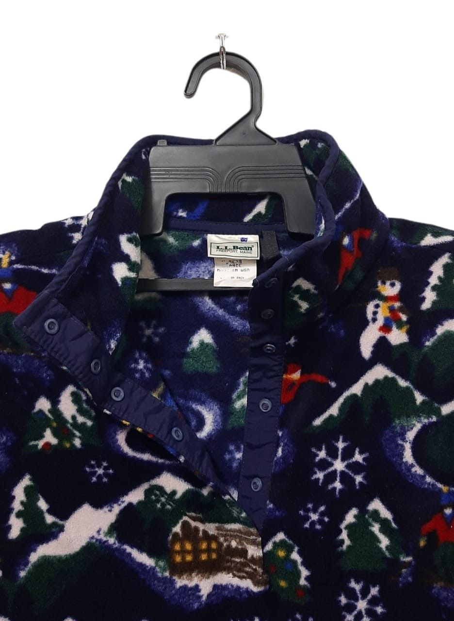 L.L. Bean 🔥VTG LL BEAN FULLPRINTS FLEECE Size US L / EU 52-54 / 3 - 5 Thumbnail