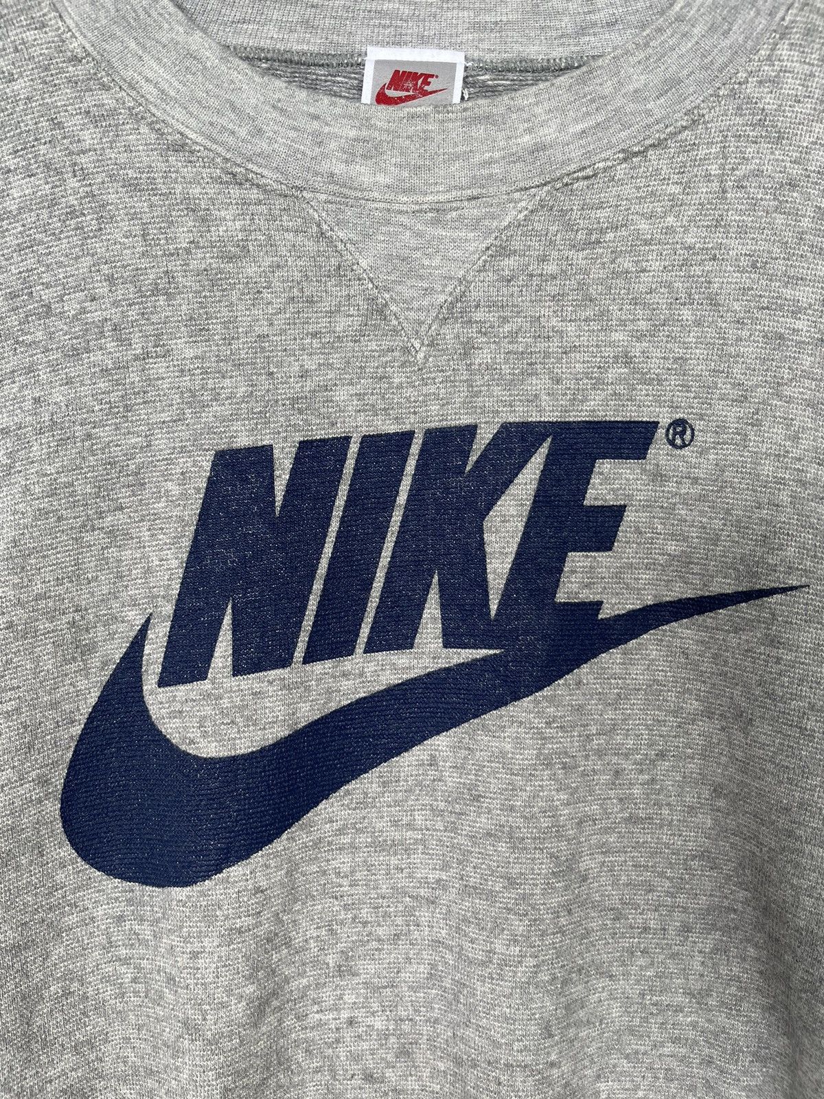 Nike Vintage 90s Nike Big Logo Sweatshirt Size US L / EU 52-54 / 3 - 3 Thumbnail