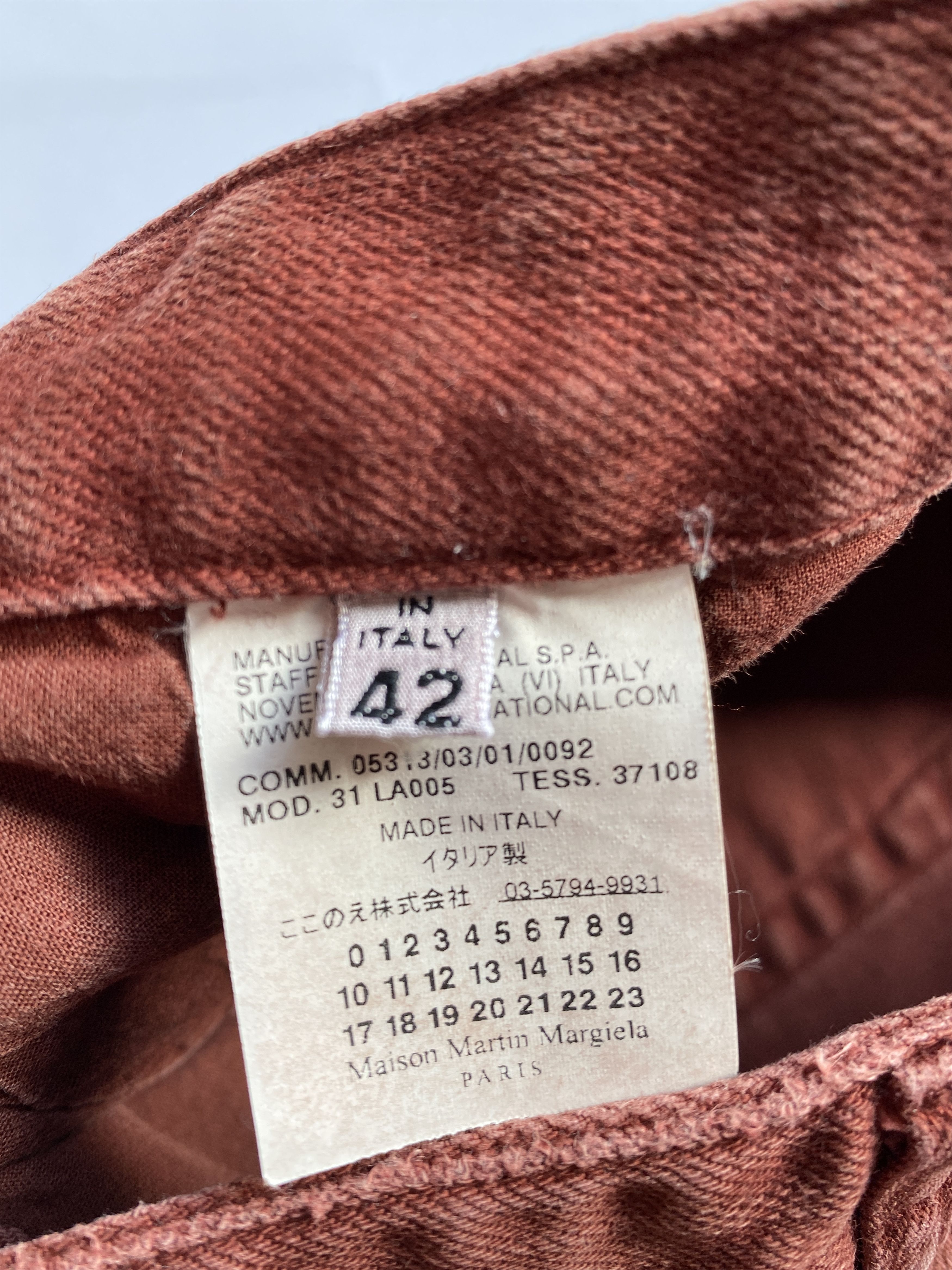 Maison Margiela ⚡️QUICK SALE⚡️ 2009 Margiela Line 1 Rust Stretchy Jeans Size 26" / US 2 / IT 38 - 4 Thumbnail