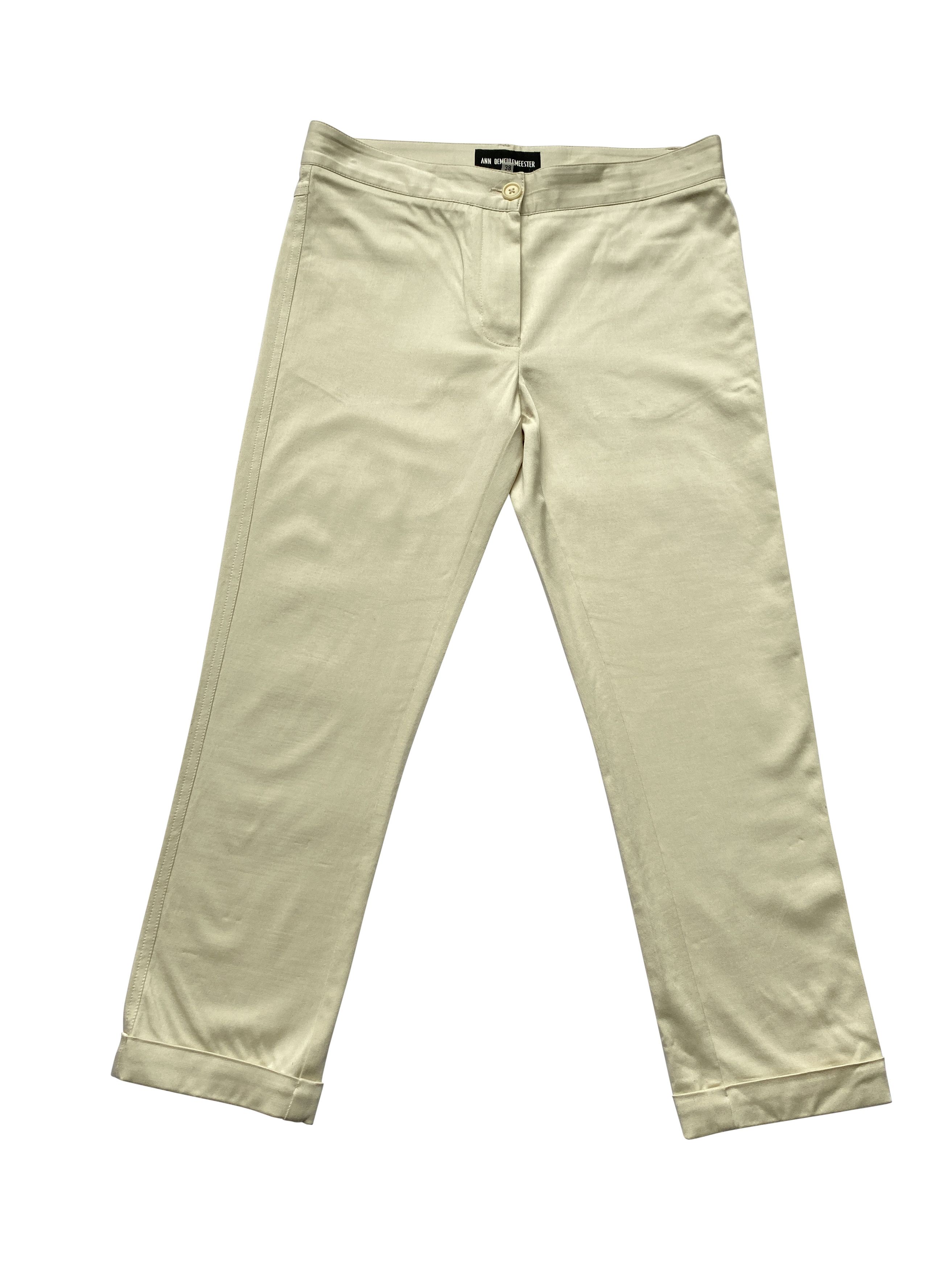 Ann Demeulemeester ⚡️QUICK SALE⚡️SAMPLE Ann Demeulemeester Beige Silk Pants Size US 30 / EU 46 - 1 Thumbnail
