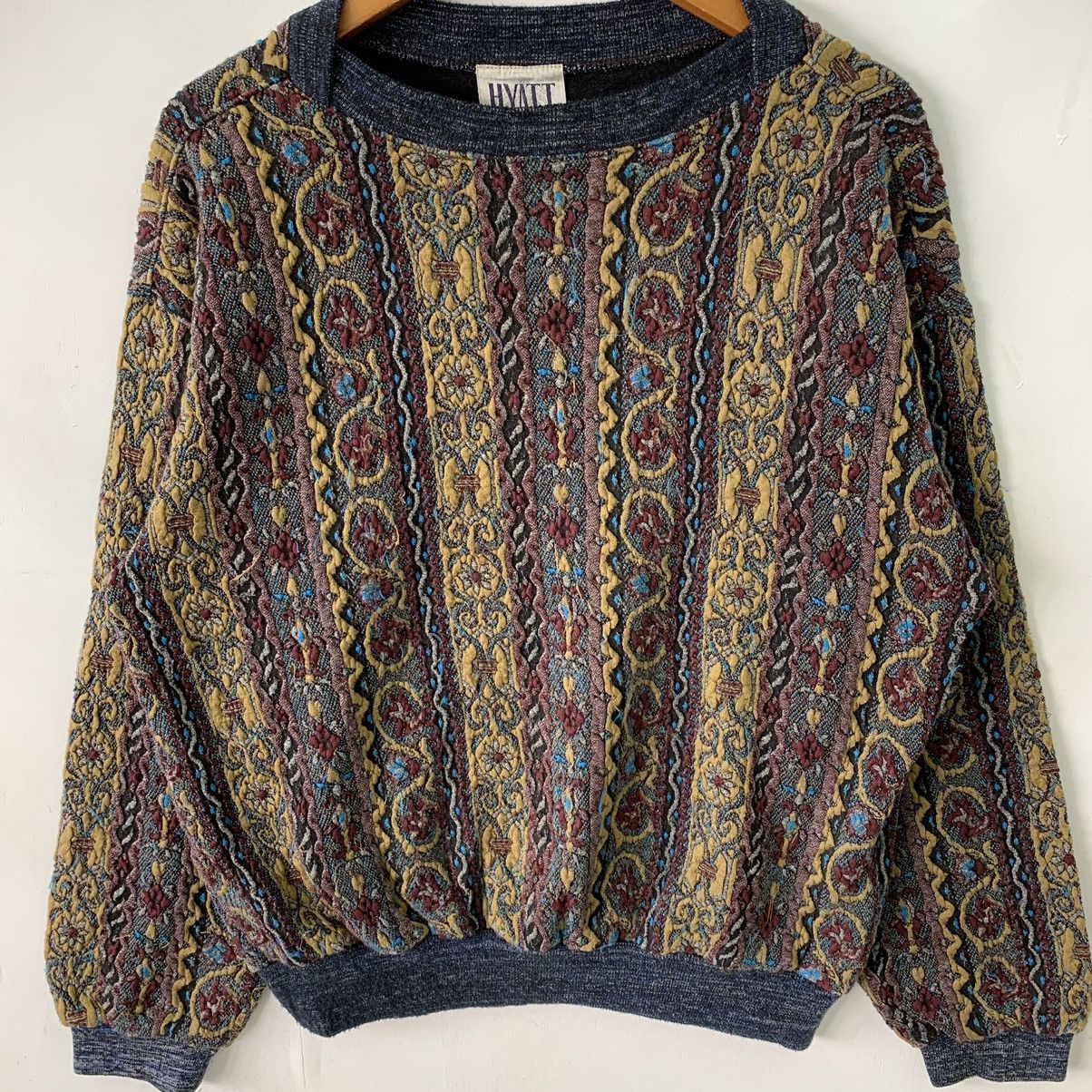 Designer × Japanese Brand Vintage Hyatt Knitted Sweater Made In Japan Size US M / EU 48-50 / 2 - 2 Thumbnail
