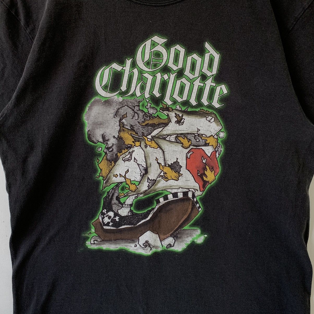 Band Tees × Vintage Vintage Good Charlotte Noise To The World Tour 2005 Tshirt Size US M / EU 48-50 / 2 - 2 Thumbnail
