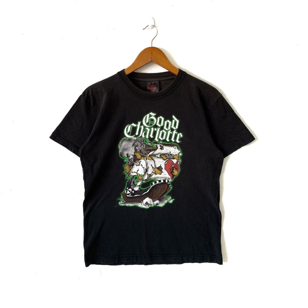 Band Tees × Vintage Vintage Good Charlotte Noise To The World Tour 2005 Tshirt Size US M / EU 48-50 / 2 - 1 Thumbnail