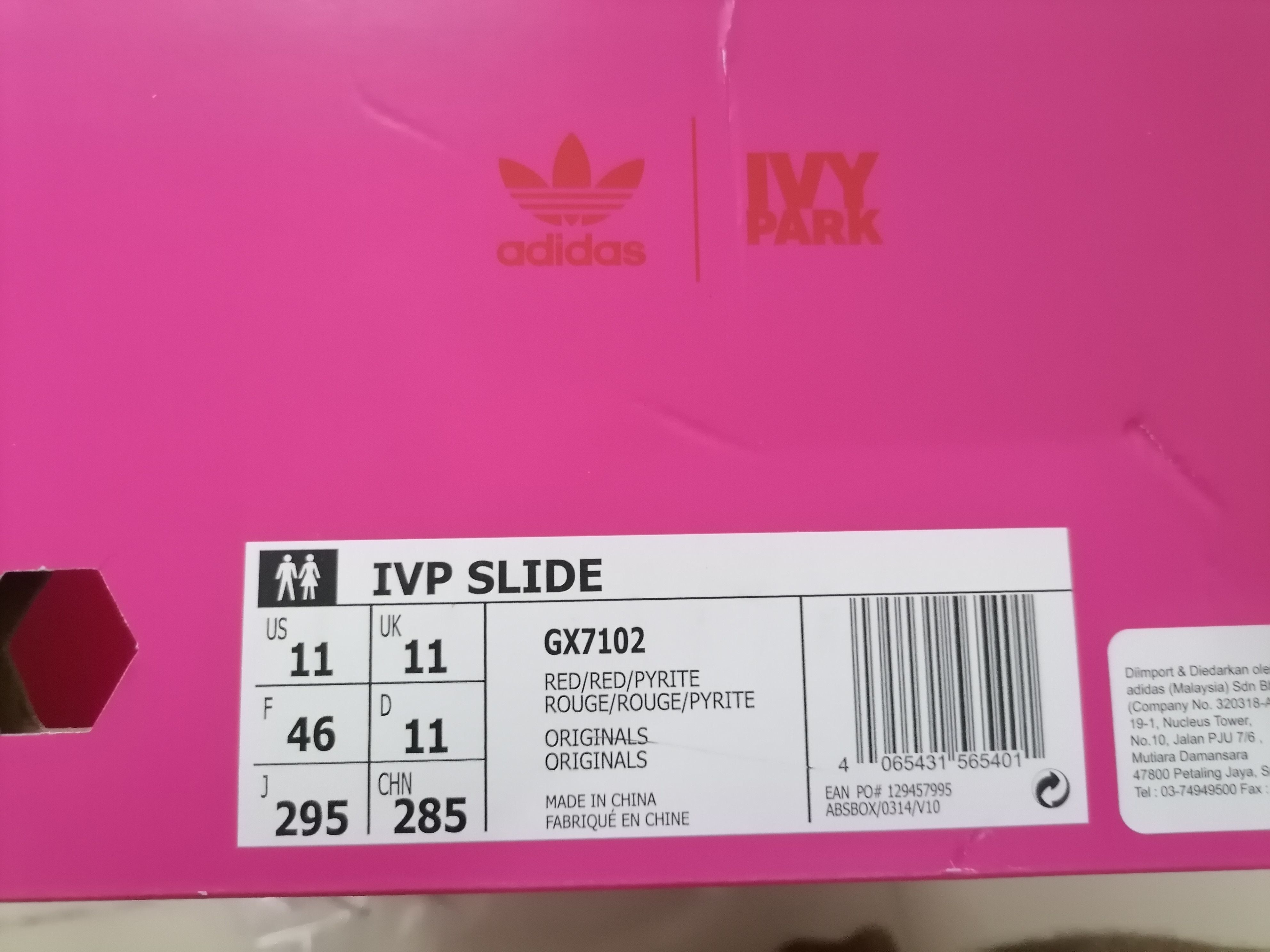 Adidas × Beyonce Adidas x Ivy Park Heart Slides ( Unisex) Size US 11 / EU 44 - 7 Thumbnail