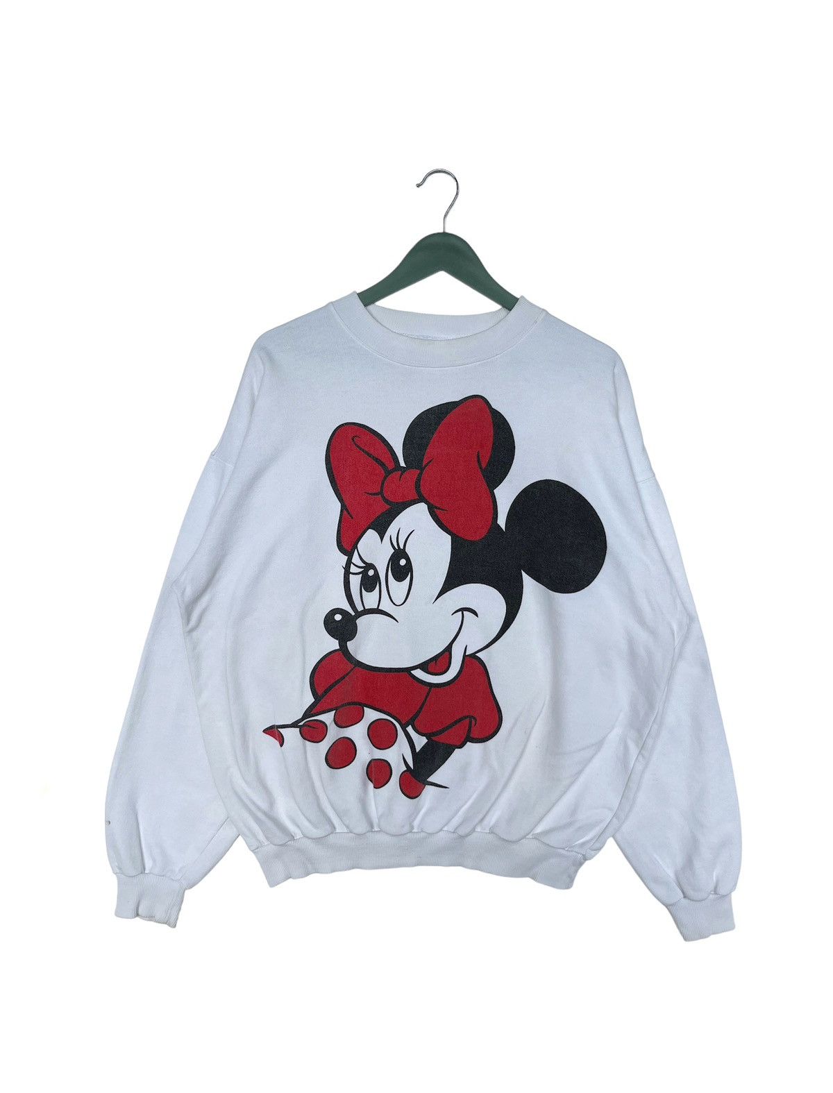 Disney Vintage 90s Minnie Mouse Mirror Print Sweatshirt Size XL / US 12-14 / IT 48-50 - 1 Thumbnail