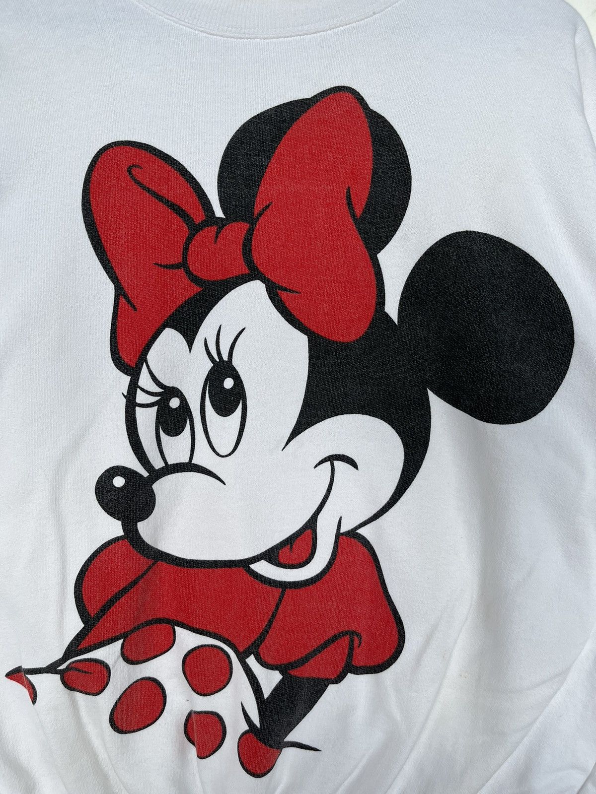 Disney Vintage 90s Minnie Mouse Mirror Print Sweatshirt Size XL / US 12-14 / IT 48-50 - 3 Thumbnail
