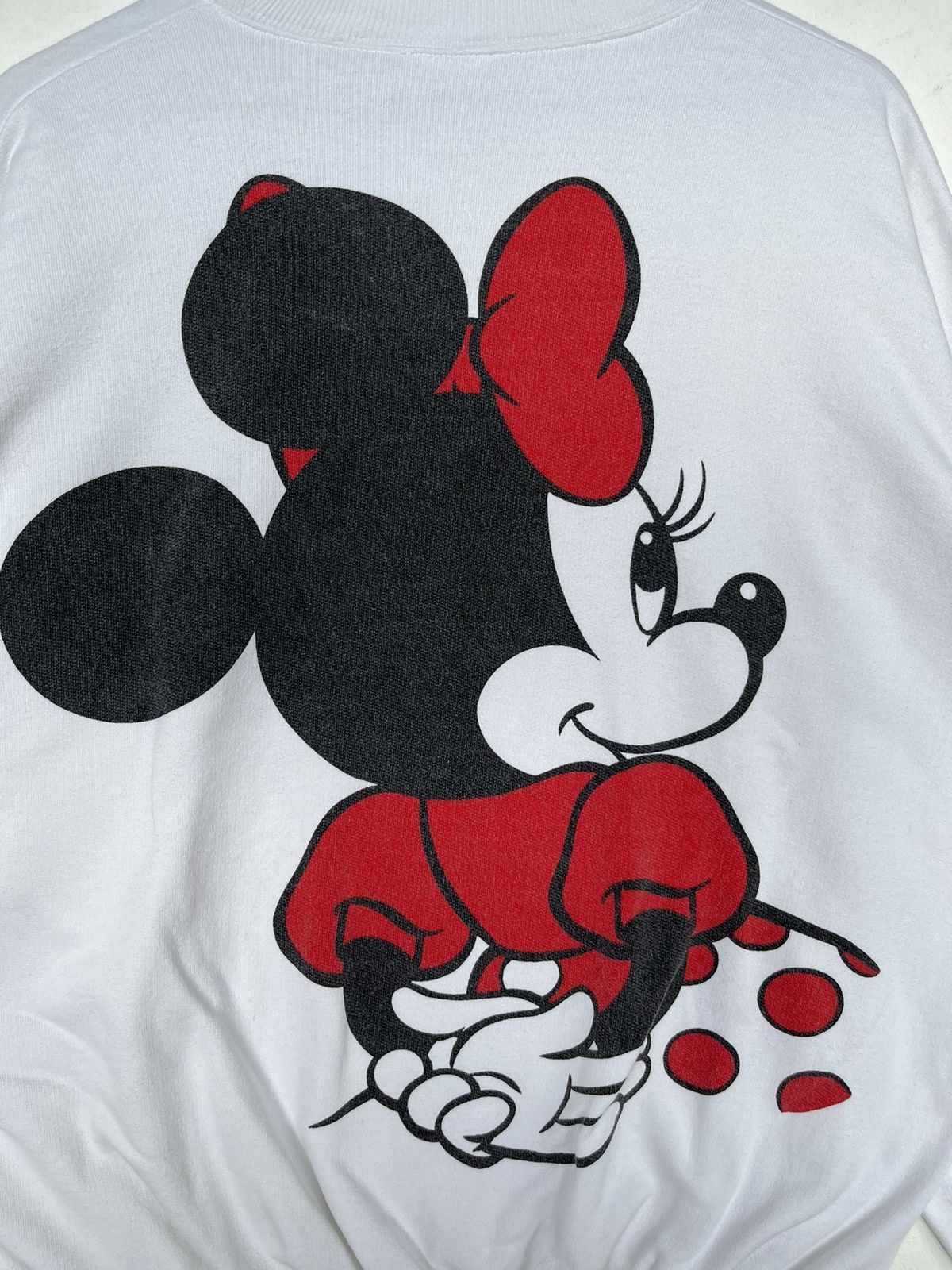 Disney Vintage 90s Minnie Mouse Mirror Print Sweatshirt Size XL / US 12-14 / IT 48-50 - 4 Thumbnail
