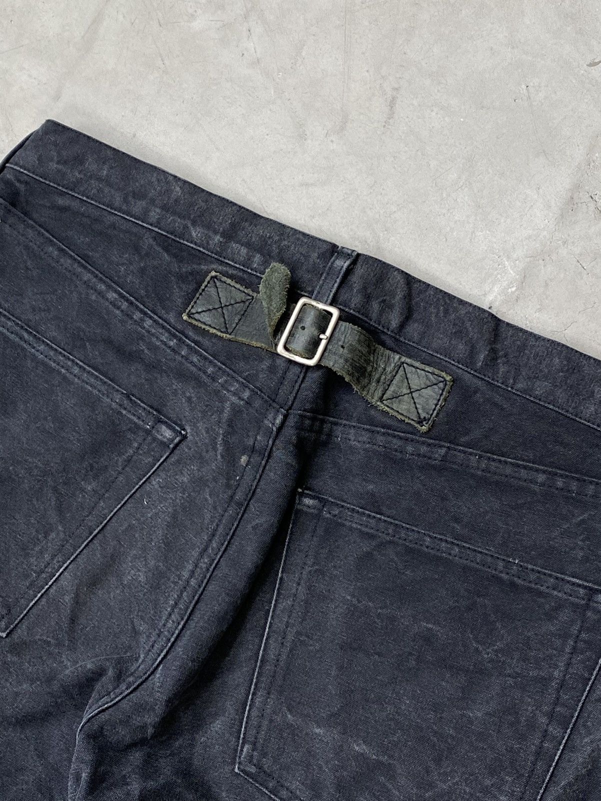 Junya Watanabe 2002 Junya Watanabe Heavy Washed Cotton Canvas Pants Size US 33 - 6 Thumbnail