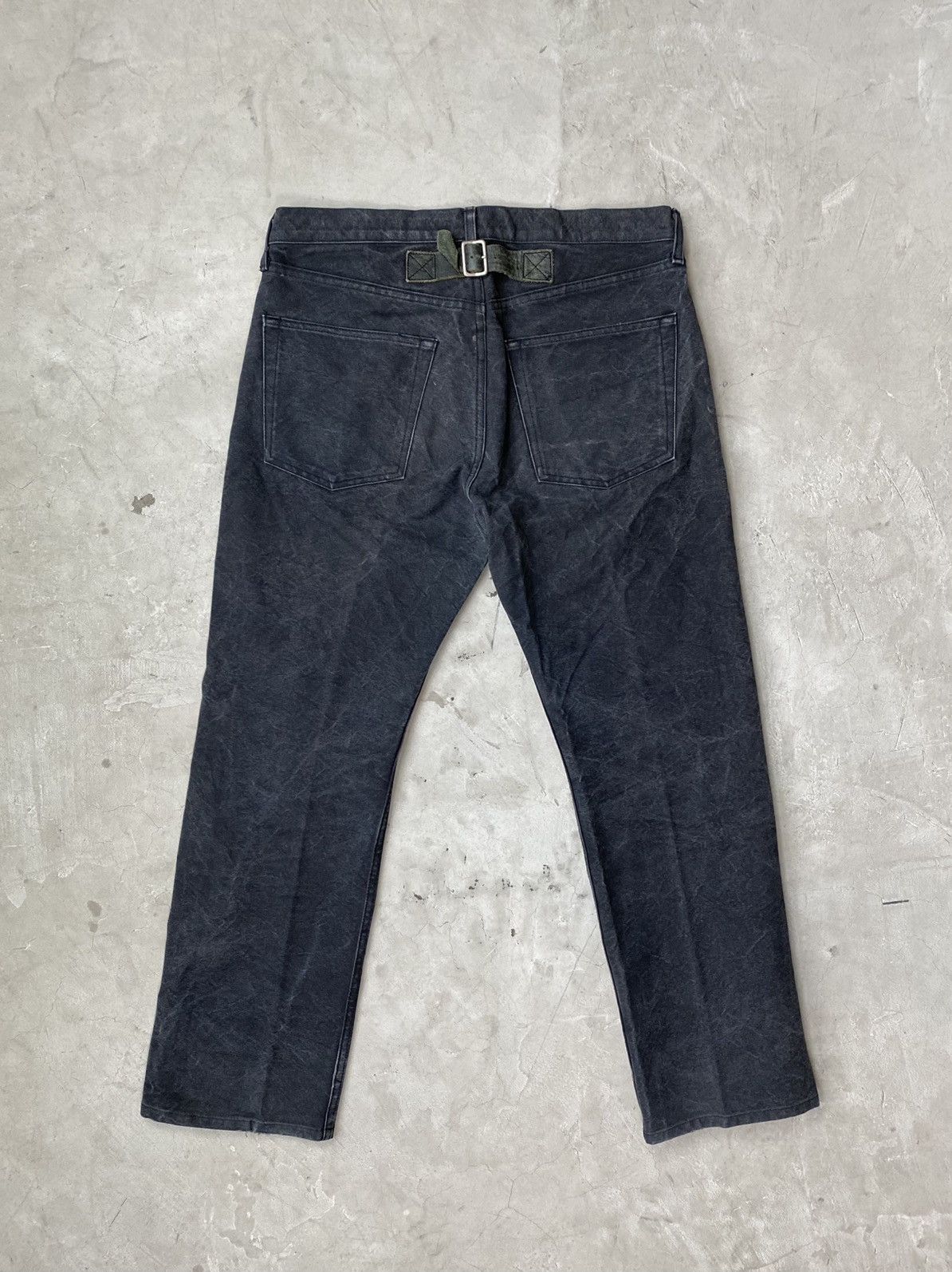 Junya Watanabe 2002 Junya Watanabe Heavy Washed Cotton Canvas Pants Size US 33 - 2 Thumbnail