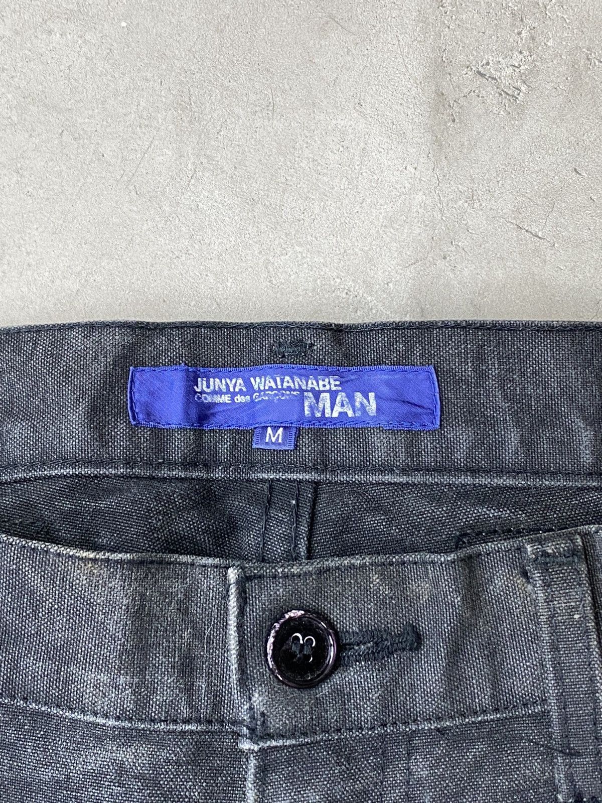 Junya Watanabe 2002 Junya Watanabe Heavy Washed Cotton Canvas Pants Size US 33 - 8 Thumbnail