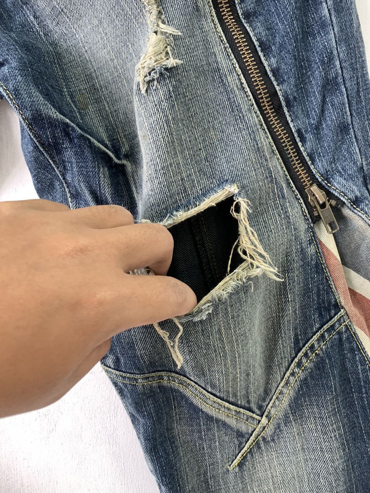 Designer Bondage Punk Distressed Denim Pant Roitec Size US 34 / EU 50 - 5 Thumbnail