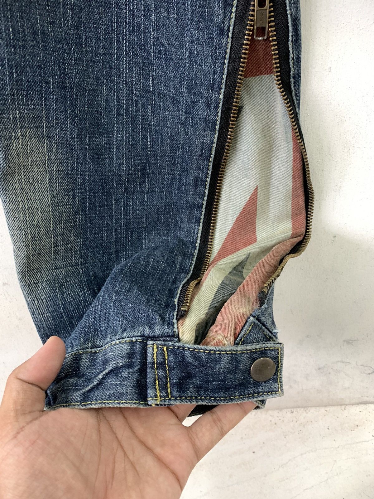 Designer Bondage Punk Distressed Denim Pant Roitec Size US 34 / EU 50 - 4 Thumbnail