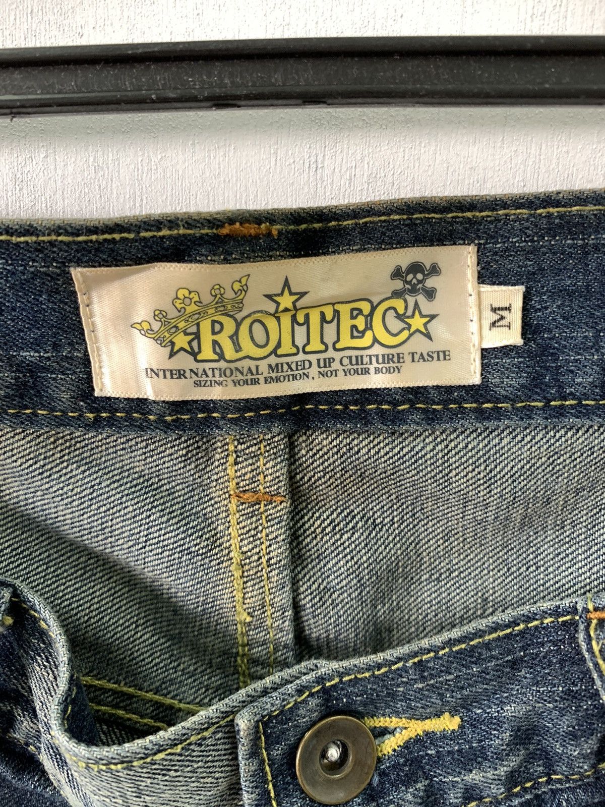 Designer Bondage Punk Distressed Denim Pant Roitec Size US 34 / EU 50 - 6 Thumbnail