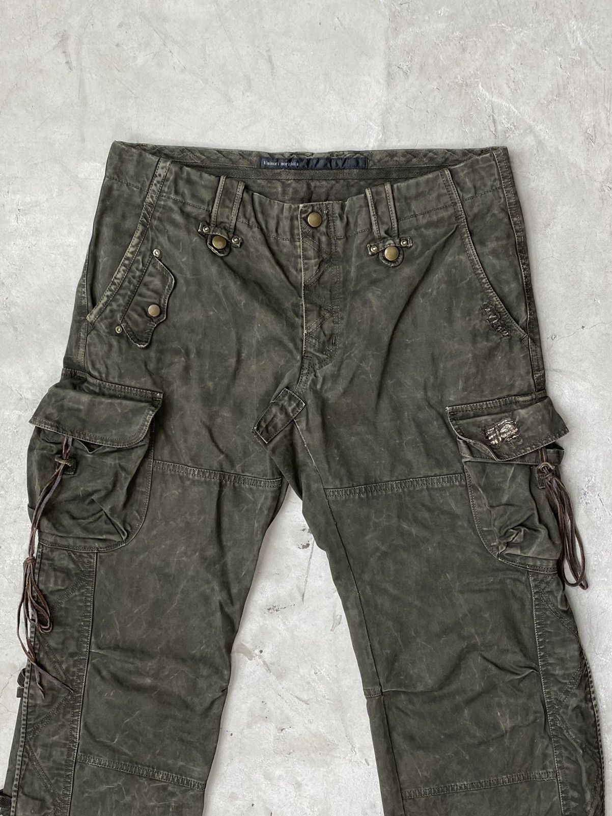 Kiminori Morishita Kiminori Morishita Waxed Cotton Garment Dyed Cargos Size US 32 / EU 48 - 3 Thumbnail