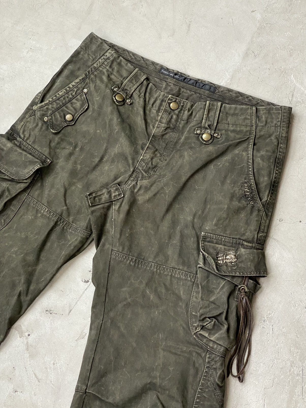 Kiminori Morishita Kiminori Morishita Waxed Cotton Garment Dyed Cargos Size US 32 / EU 48 - 4 Thumbnail