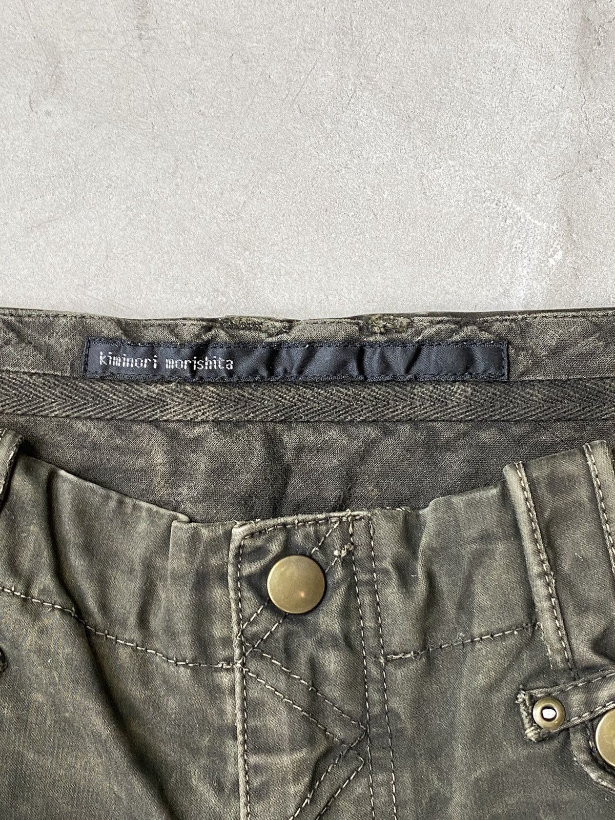 Kiminori Morishita Kiminori Morishita Waxed Cotton Garment Dyed Cargos Size US 32 / EU 48 - 11 Thumbnail