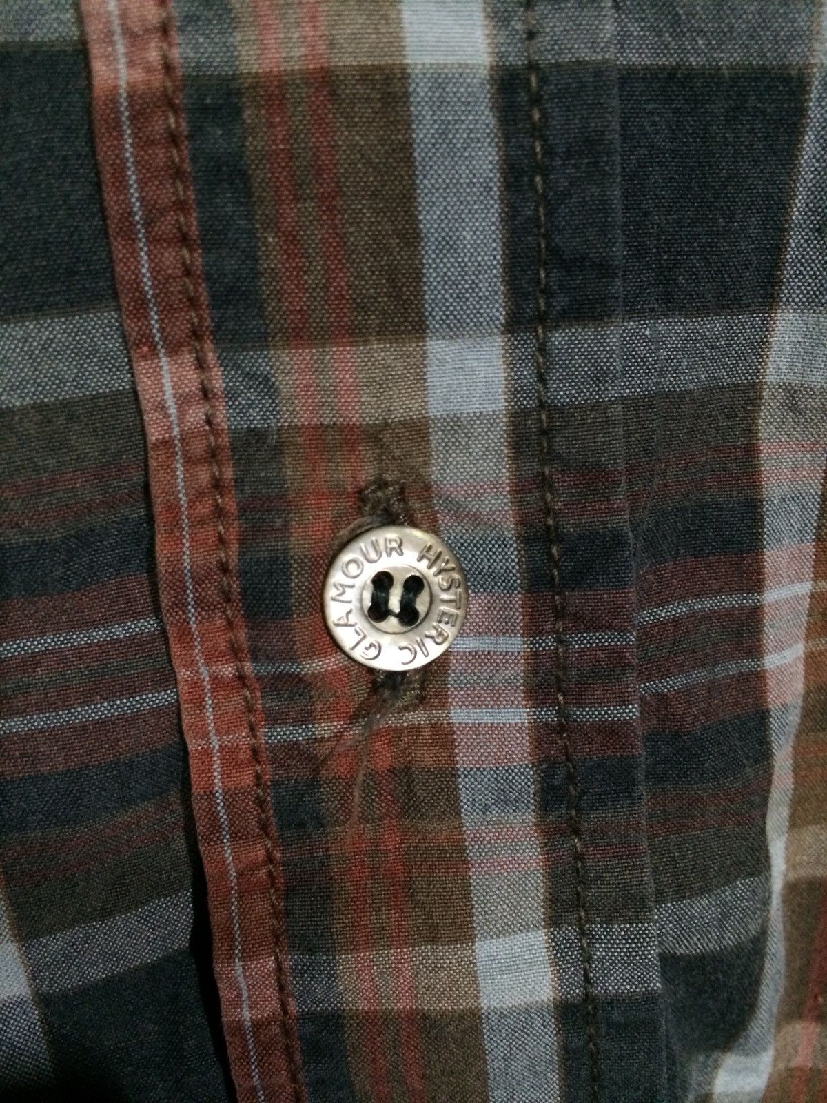 Hysteric Glamour × Japanese Brand Hysteric Glamour Checkered Tartan Plaid Shirt Size US L / EU 52-54 / 3 - 3 Thumbnail
