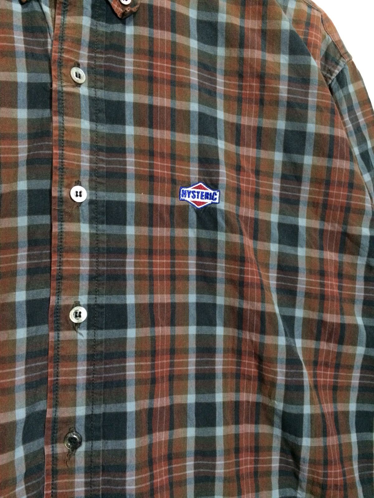 Hysteric Glamour × Japanese Brand Hysteric Glamour Checkered Tartan Plaid Shirt Size US L / EU 52-54 / 3 - 2 Thumbnail